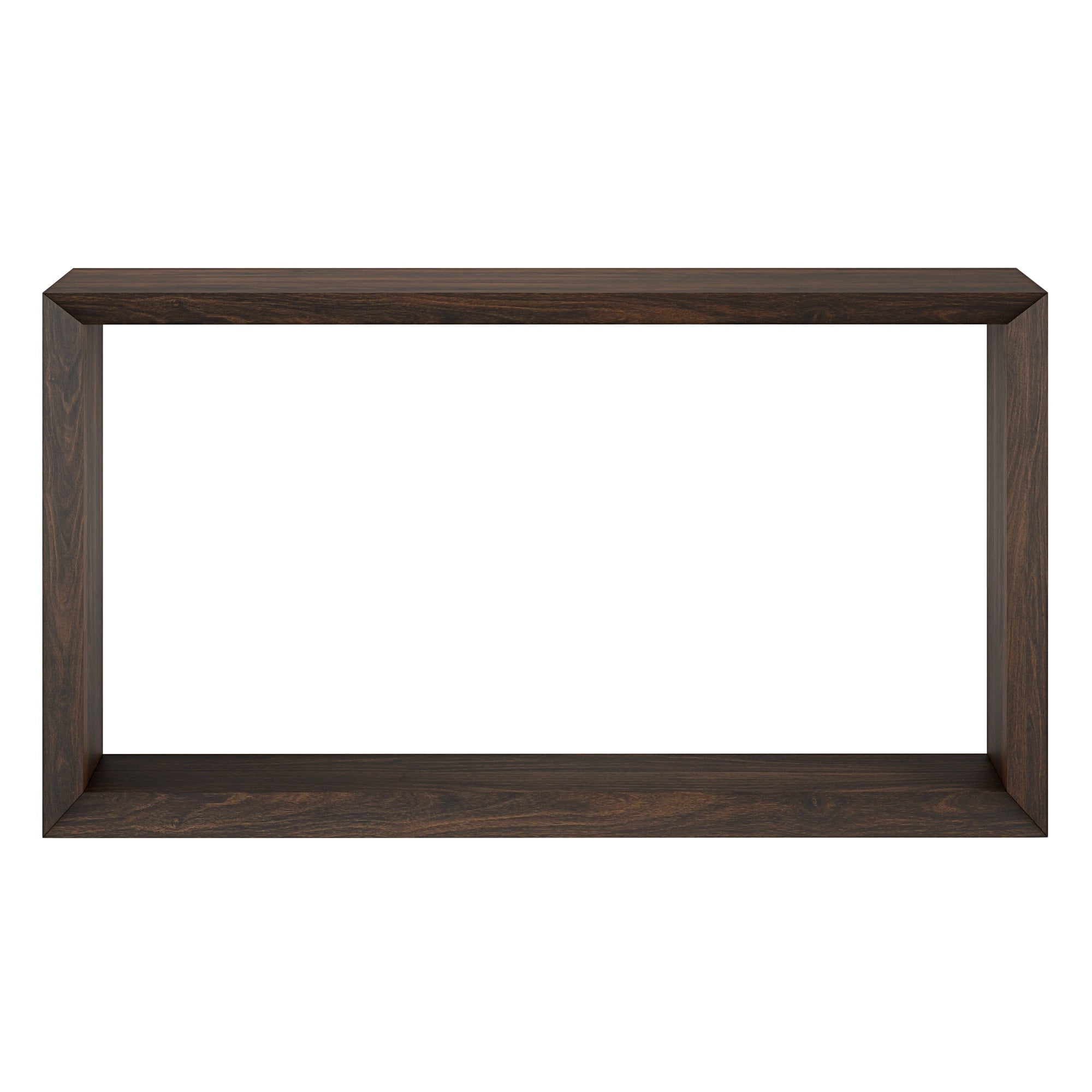 Evelyn&Zoe Osmond 55" Wide Rectangular Console Table, Alder Brown - Image 4