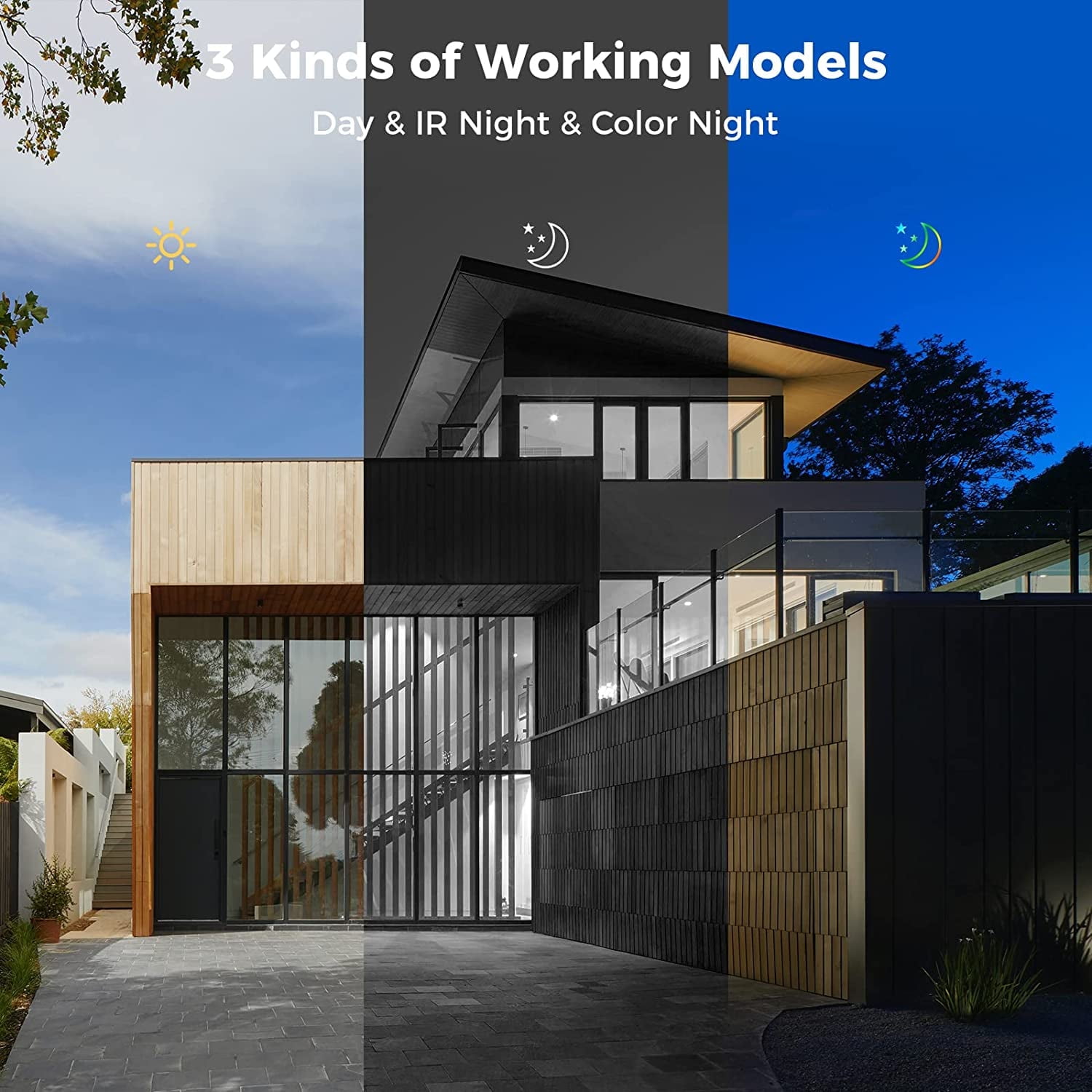 Hiseeu Wireless Security Camera System, 4PCS 5MP Outdoor Camera with 10in LCD, 2-Way Audio, PTZ, Night Vision, Motion Alert, 1T, 10CH Expandable (Supports Only 2.4Ghz WiFi) - Image 7