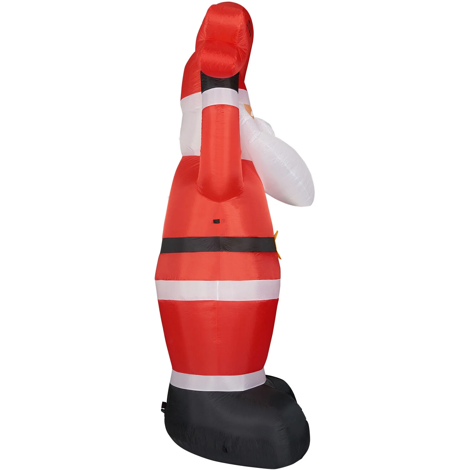 Fraser Hill Farm 10 ft Tall Santa Holding HO HO HO Sign, Outdoor Blow-Up Christmas Inflatable with Lights and Storage Bag, FHFSANTA104-L - Image 6