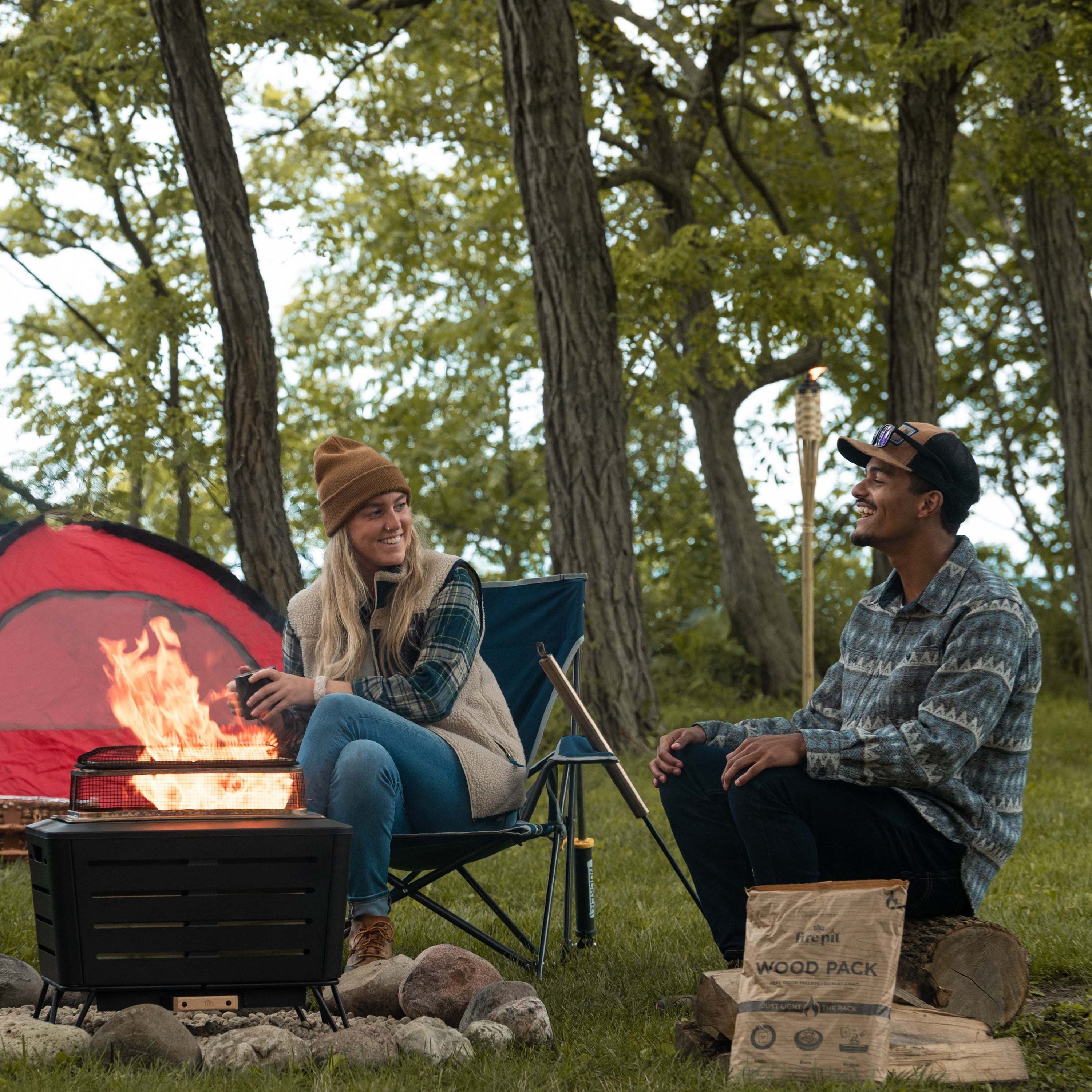 TIKI® Brand 18 Inch Retreat Fire Pit Accessory Metal Screen and 32.9 Inch 2 Piece Poker Black - Image 5