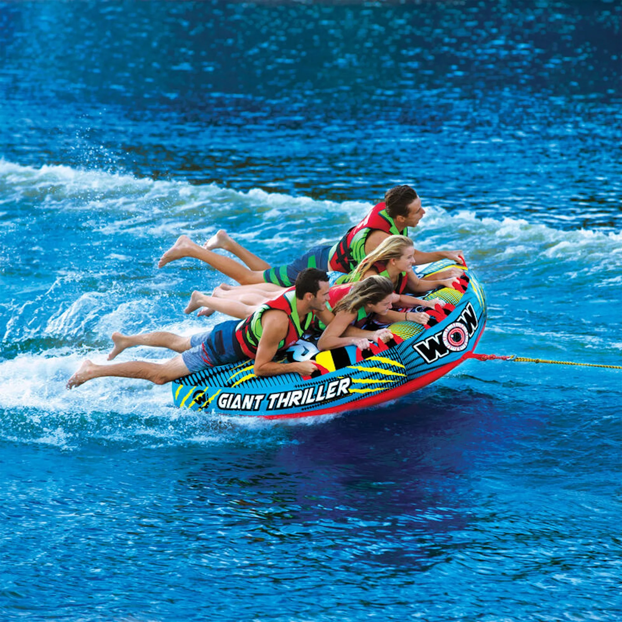 WOW Sports Giant Thriller Towable 1-4 Person Towable Tube for Boating - Image 3