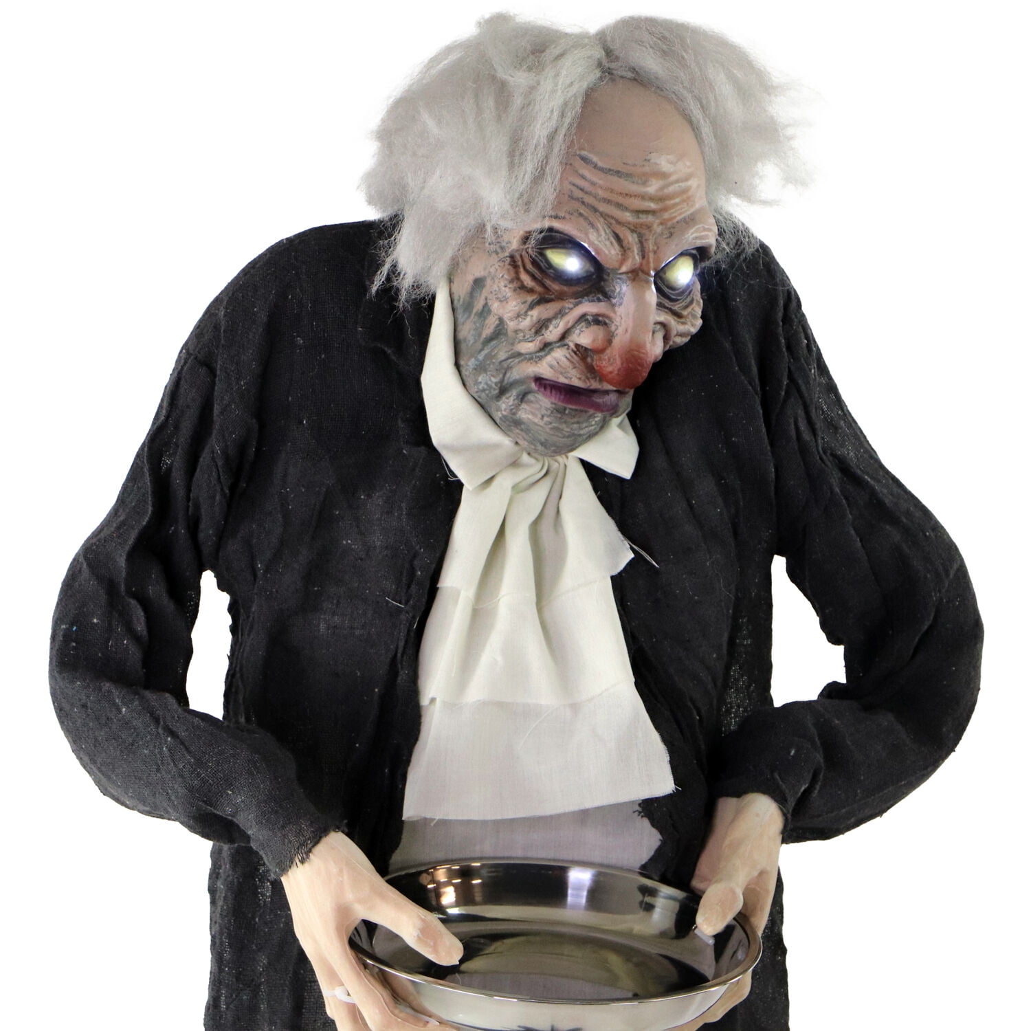 Haunted Hill Farm 60 in 4.5 lbs Zombie Butler Animatronic, Halloween decoration, HHMAN-1FLSA - Image 12