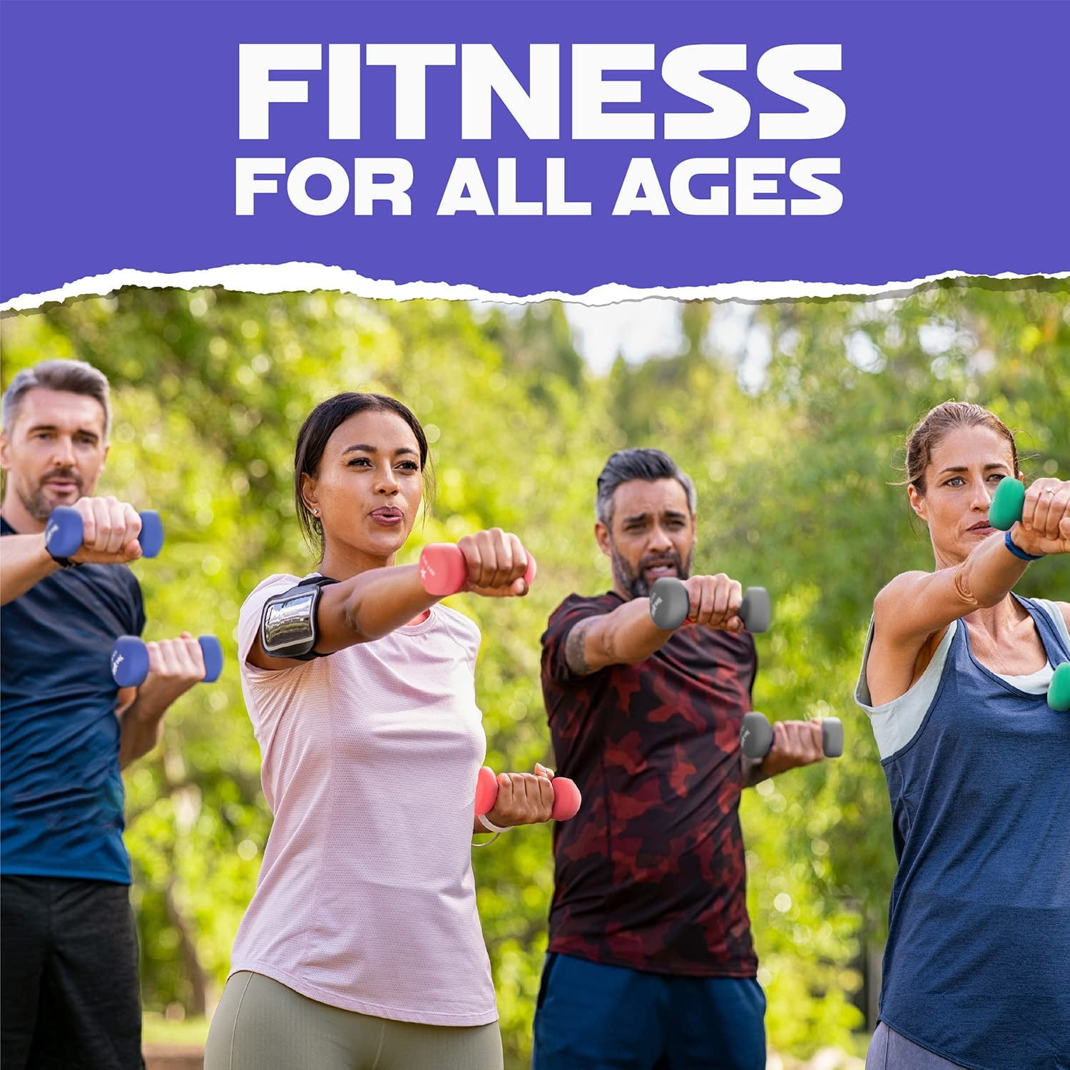 Yes4All Non-Slip Grip Neoprene Coated Dumbbell, Medium Dark Blue, 20 lb - Image 6