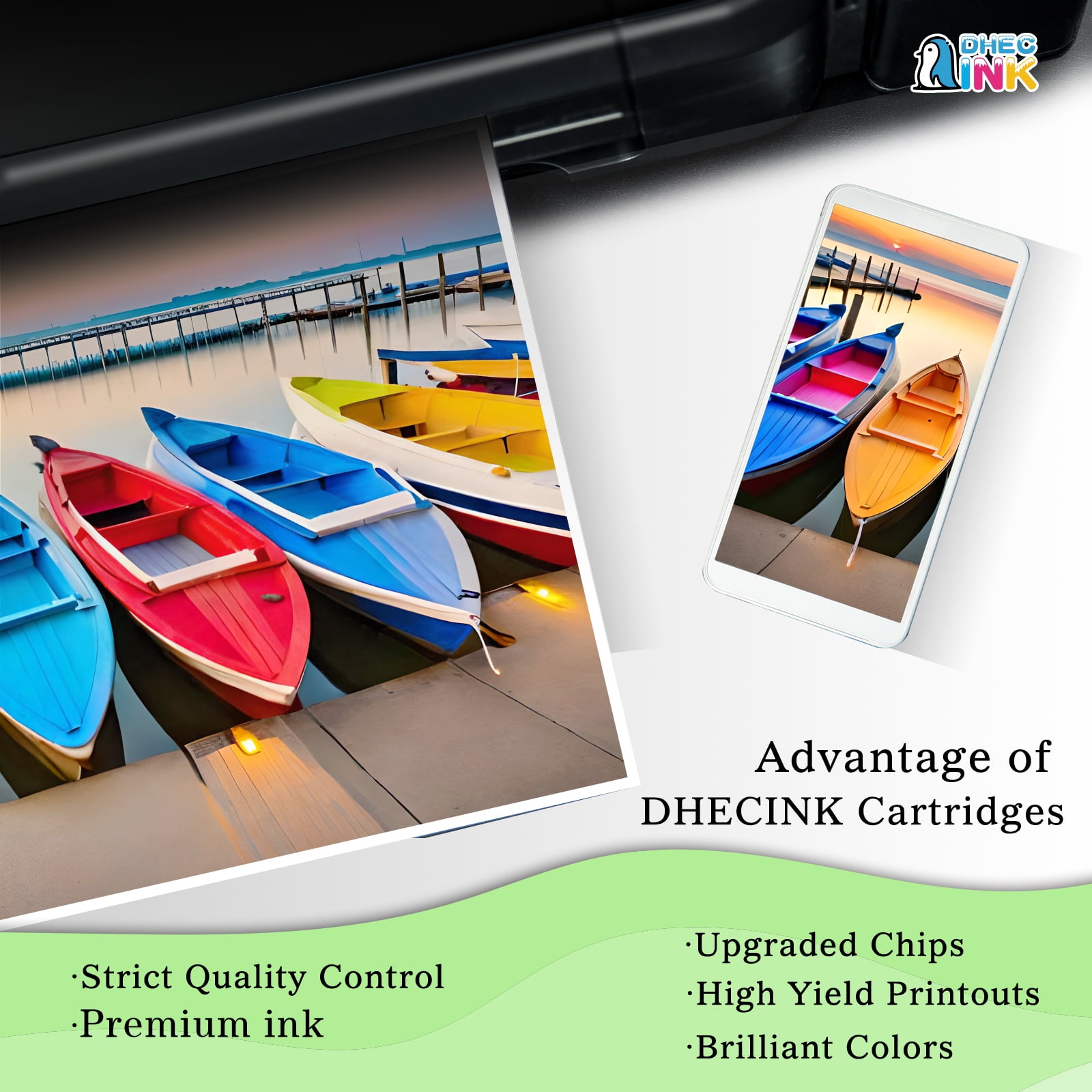 970XL 971XL Ink cartridges Compatible for HP 970 971 XL 970XL 971XL for HP Officejet Pro X576dw X451dn X451dw X476dw X476dn X551dw Printer (Black, Cyan, Magenta, Yellow, 4 Pack ) - Image 3