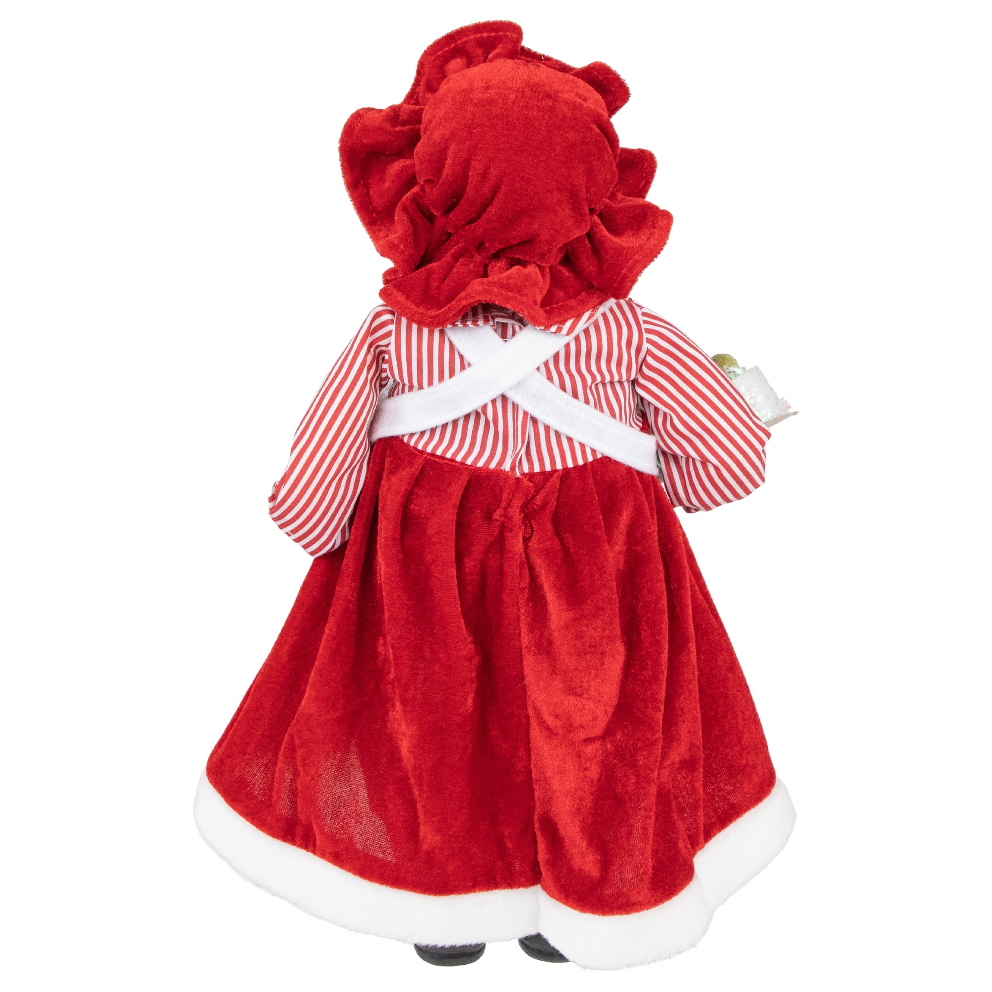 Northlight 16" Chef Mrs Claus with Cake and Gingerbread Man Christmas Figure - Image 4