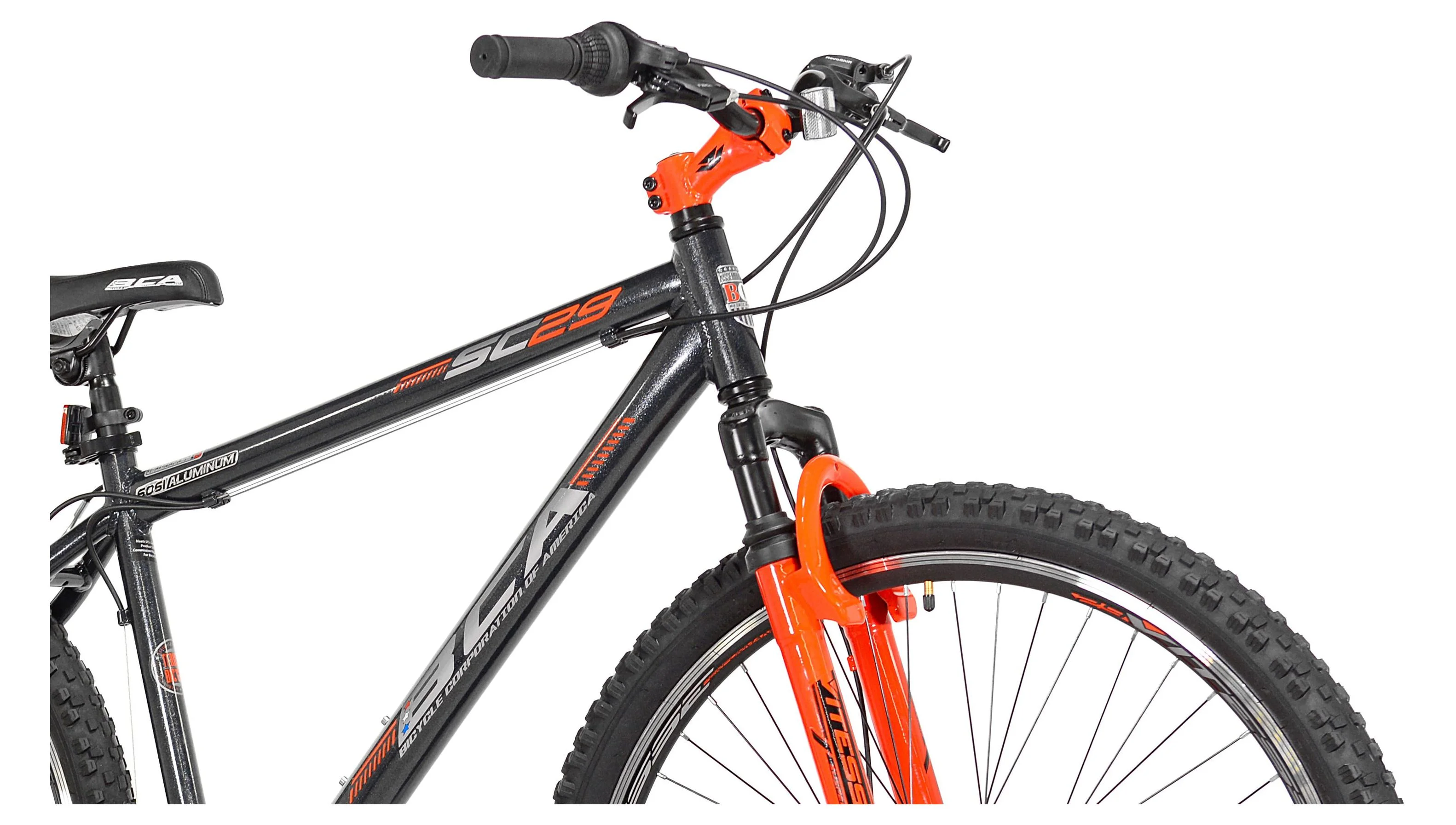 29" BCA SC29 Adult Mountain Bike, Adult, Ages 13+, Gray/Orange - Image 3