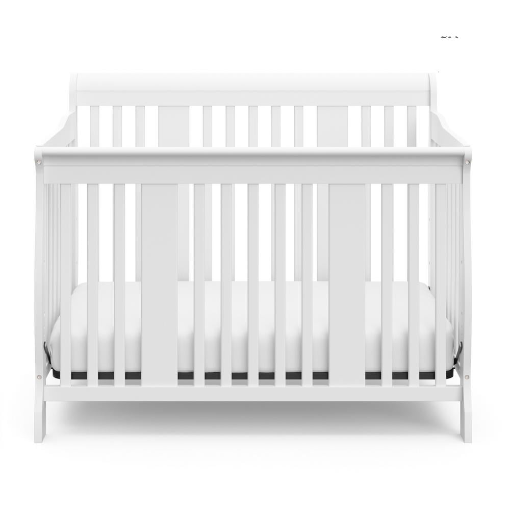 Storkcraft Tuscany 4-in-1 Convertible Baby Crib White - Image 3