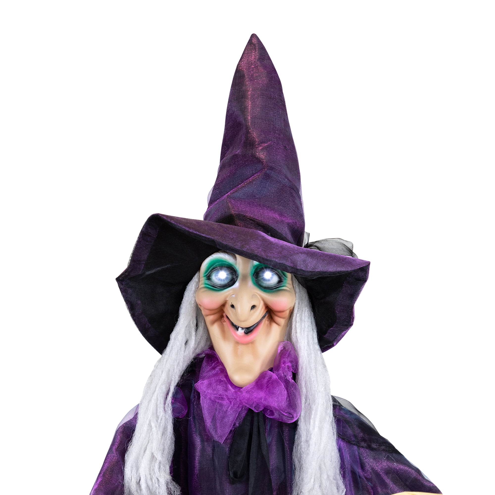 Northlight LED Lighted and Animated Witch Halloween Decoration - 5.5' - Image 4