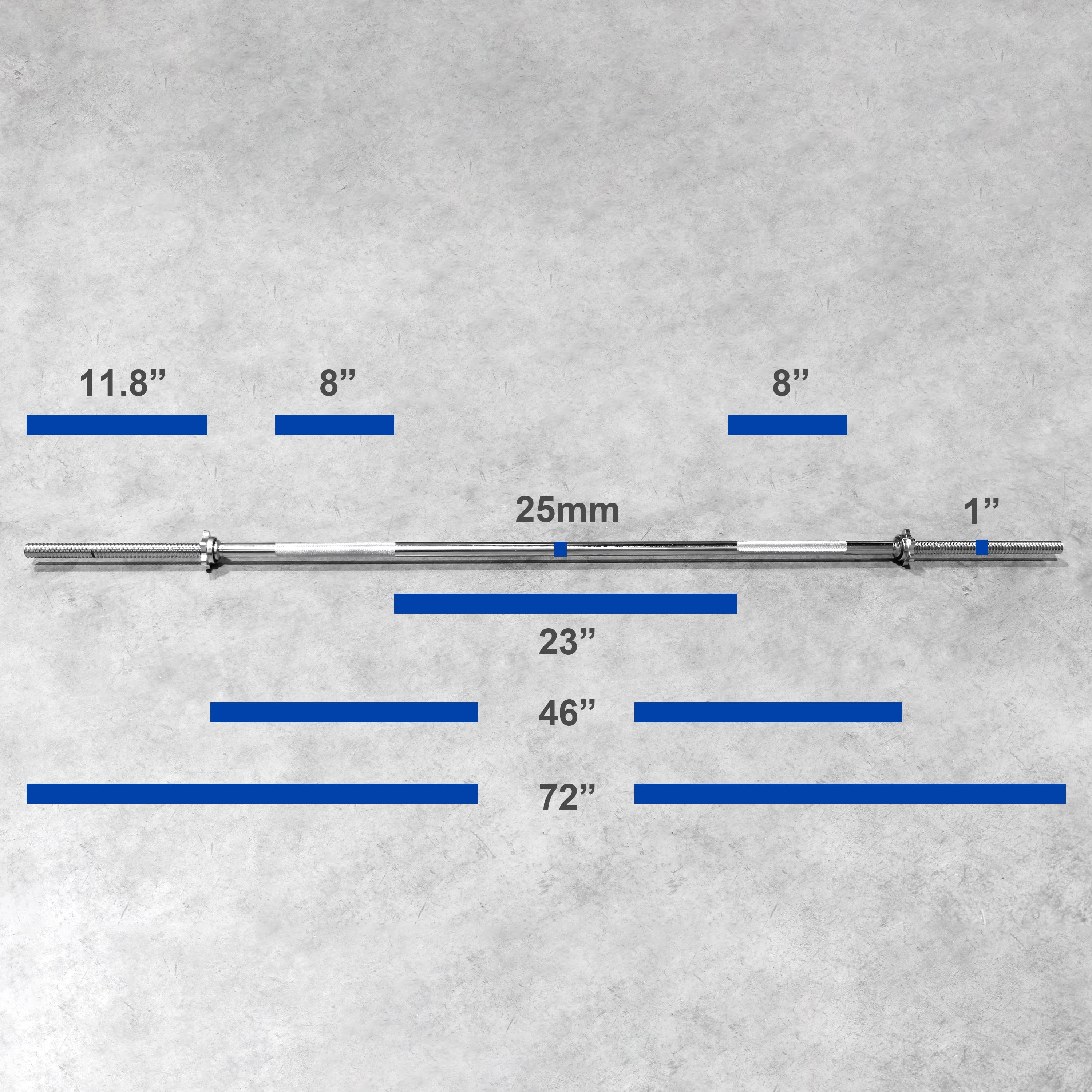 XPRT Fitness Olympic Barbell Standard Weight Lifting Bar - Image 4