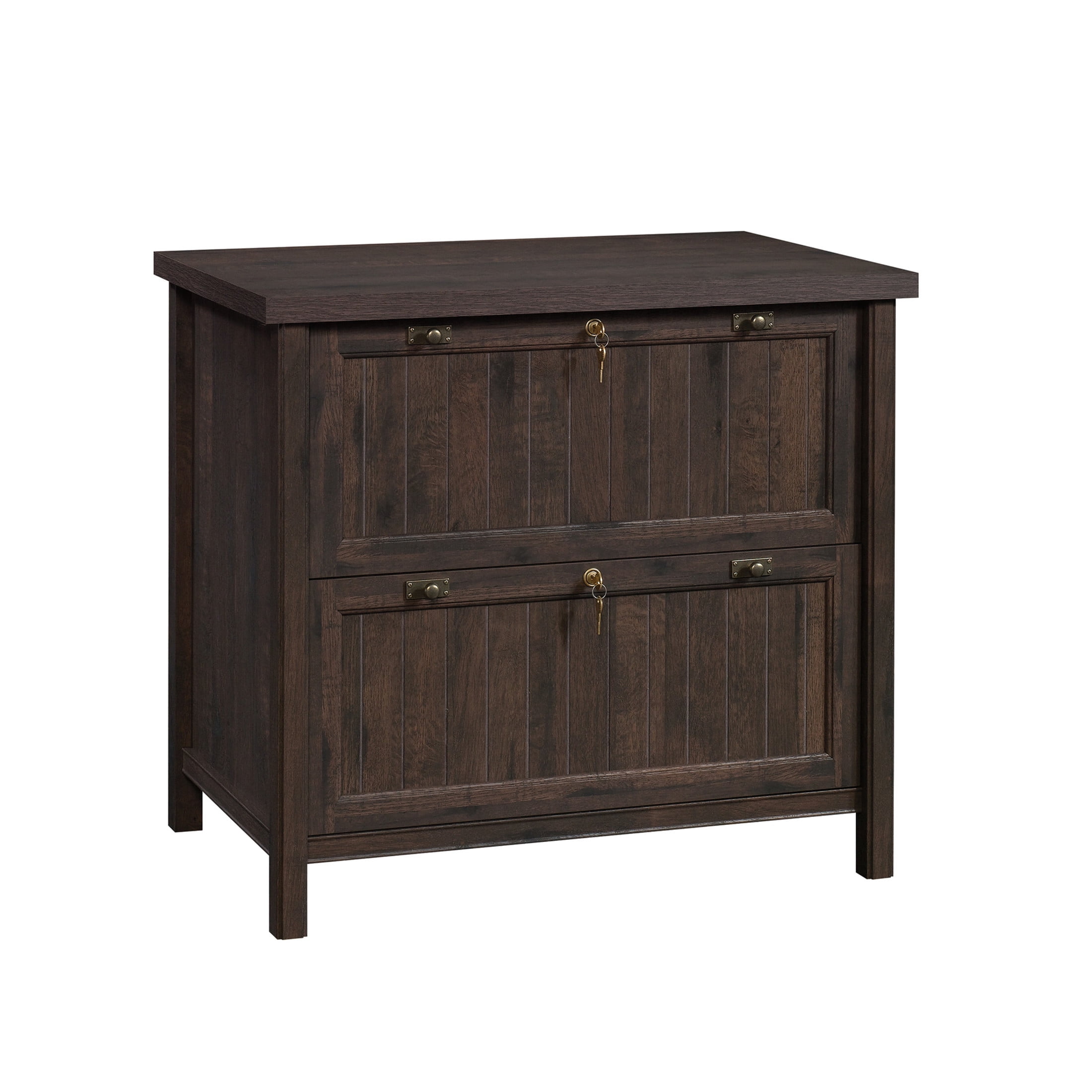 Sauder Costa 2-Drawer Lateral File Cabinet, Coffee Oak Finish - Image 10