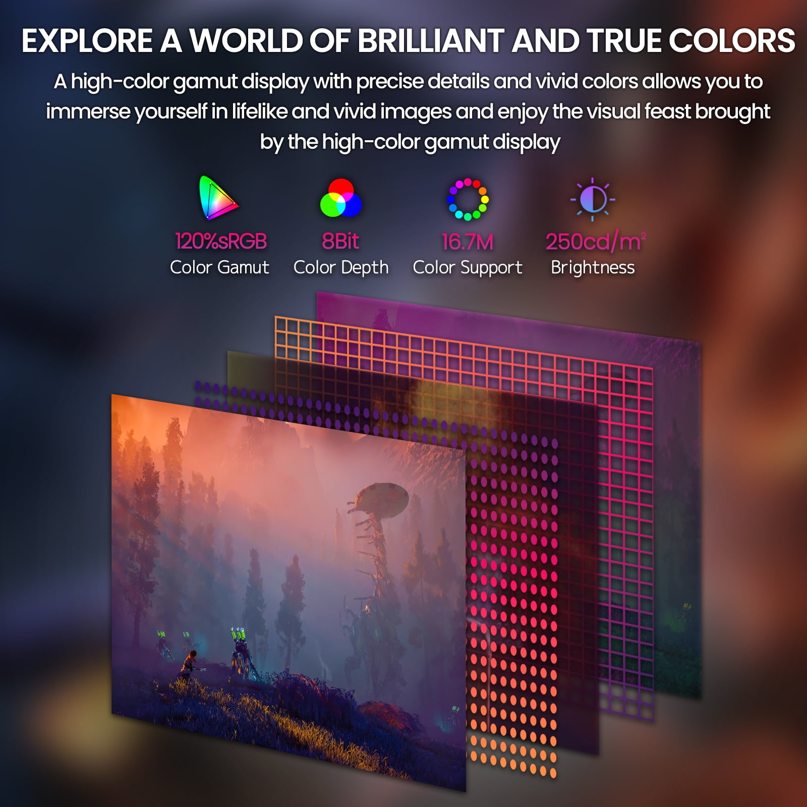 CRUA 27" 165Hz/180Hz Curved Gaming Monitor - FHD 1080P,FreeSync,1800R Frameless Computer Monitor, 1ms GTG, DP&HDMI Port, Black - Image 8