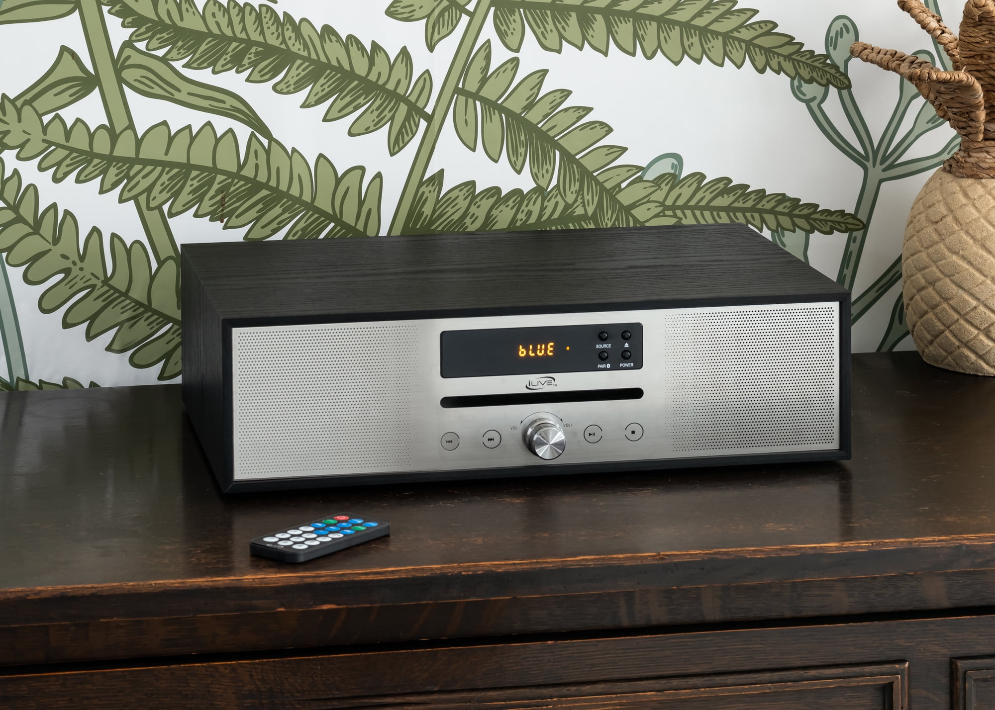 iLive V 5.0 Bluetooth Home Music Speaker System, IHB340B, Black/Silver - Image 7