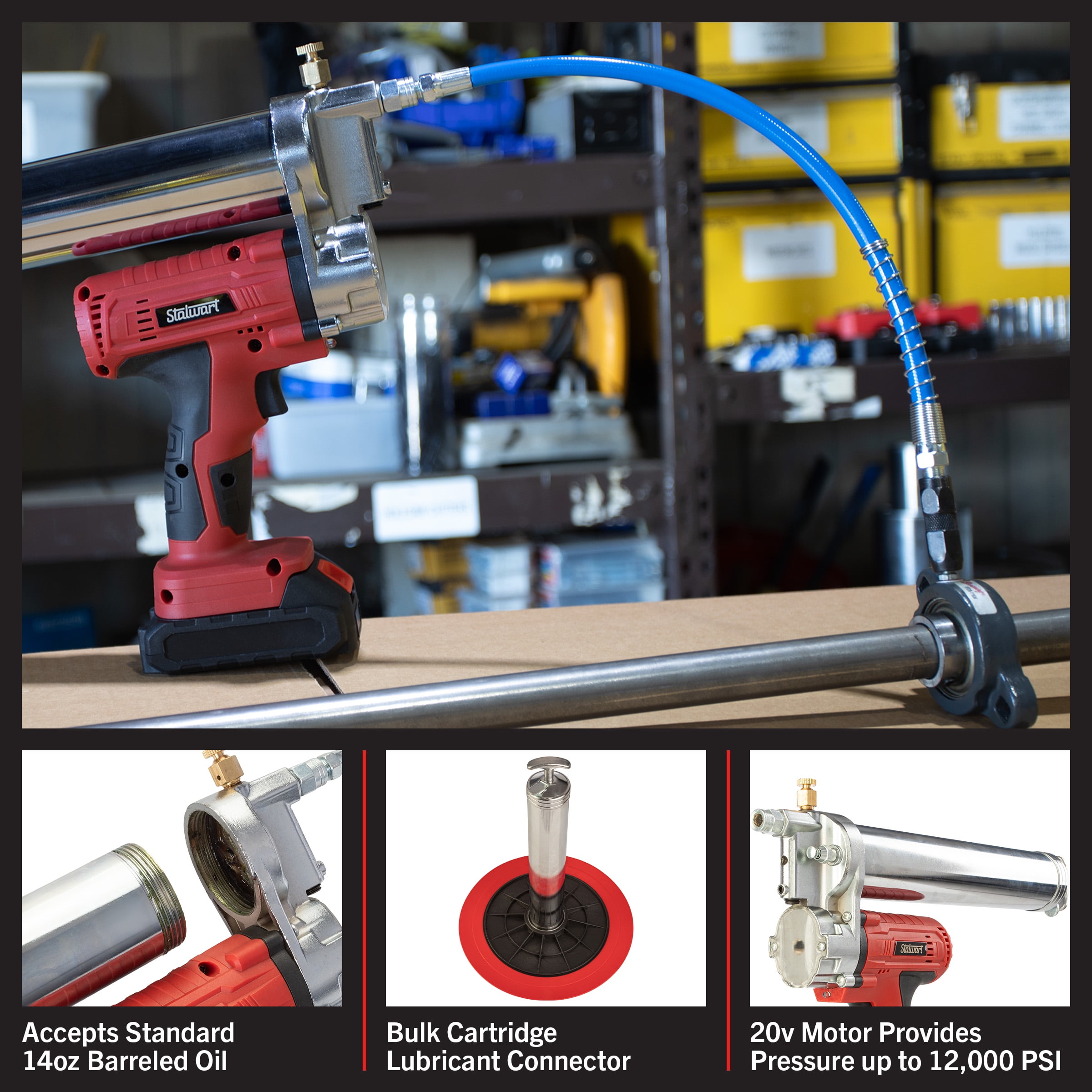 20 V Cordless Grease Gun with Carrying Case - Image 6