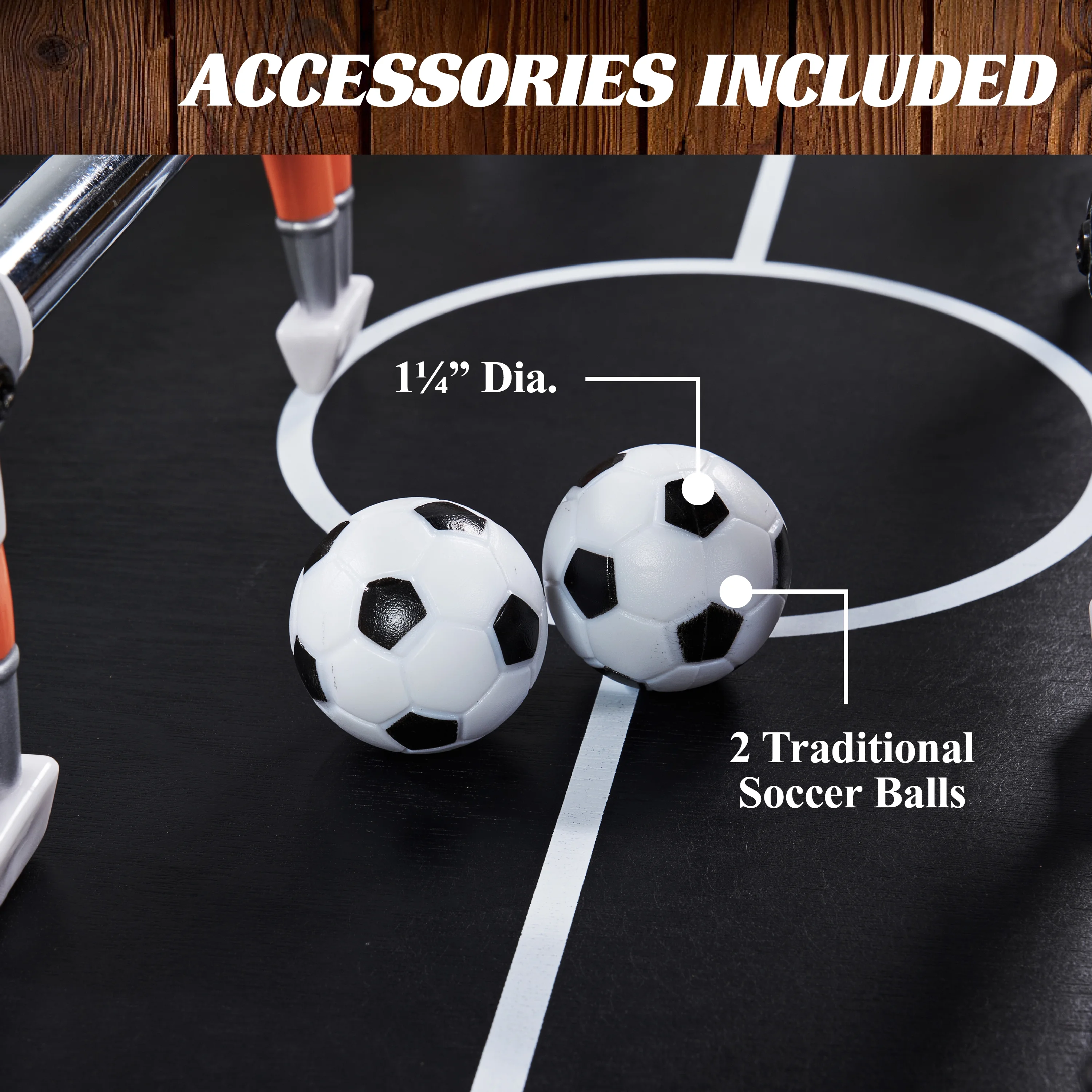 40" Urban Foosball Coffee Table with Tempered Glass, Soccer, Accessories Included by Barrington Billiards - Image 3