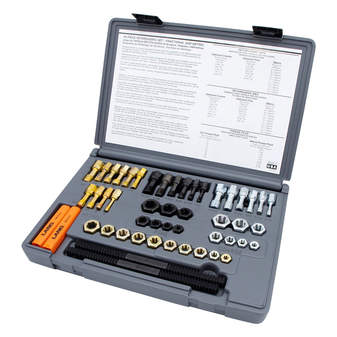 Kastar Coarse Dies sizes 1/4"-20, 5/16"-18 10 Metric Dies - Image 4