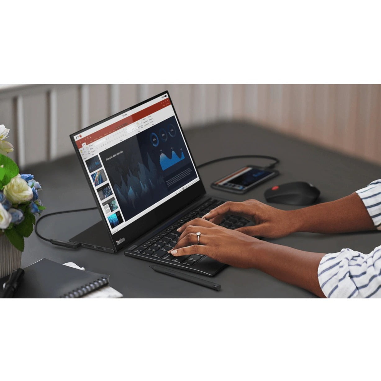 Lenovo ThinkVision M14t 14" LCD Touchscreen Monitor - 16:9 - 6 ms Extreme Mode - Image 7