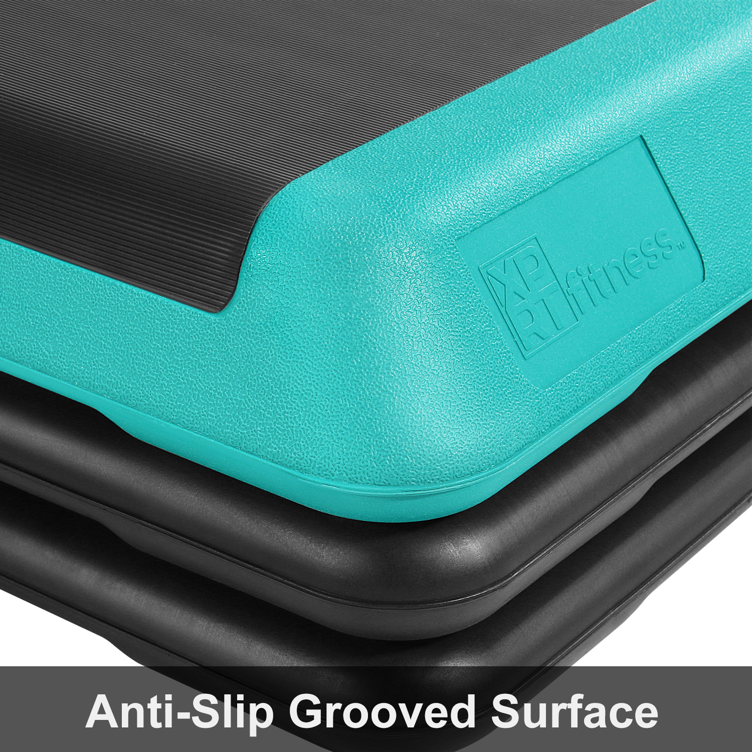 XPRT Fitness Aerobic Stepper 43’’ platform With 4 Risers Health Club Size Step Exercise - Green With Rubber cover - Image 7