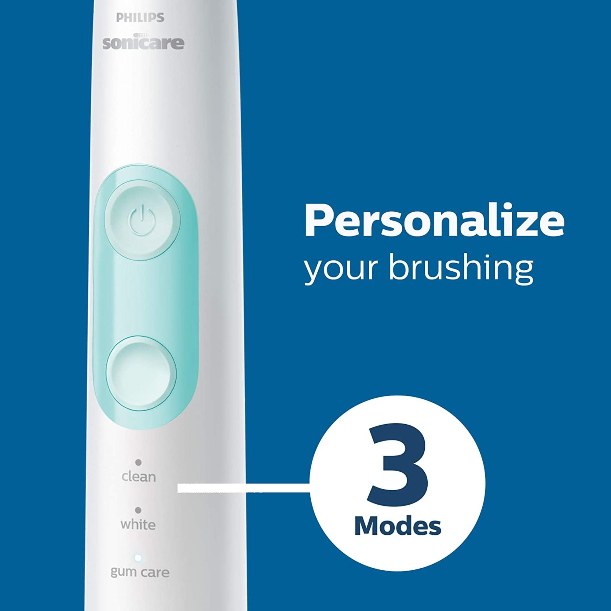 Philips Sonicare ProtectiveClean 5100 Plaque Control, Rechargeable Electric Toothbrush with Pressure Sensor, White Mint Hx6857/11 - Image 9