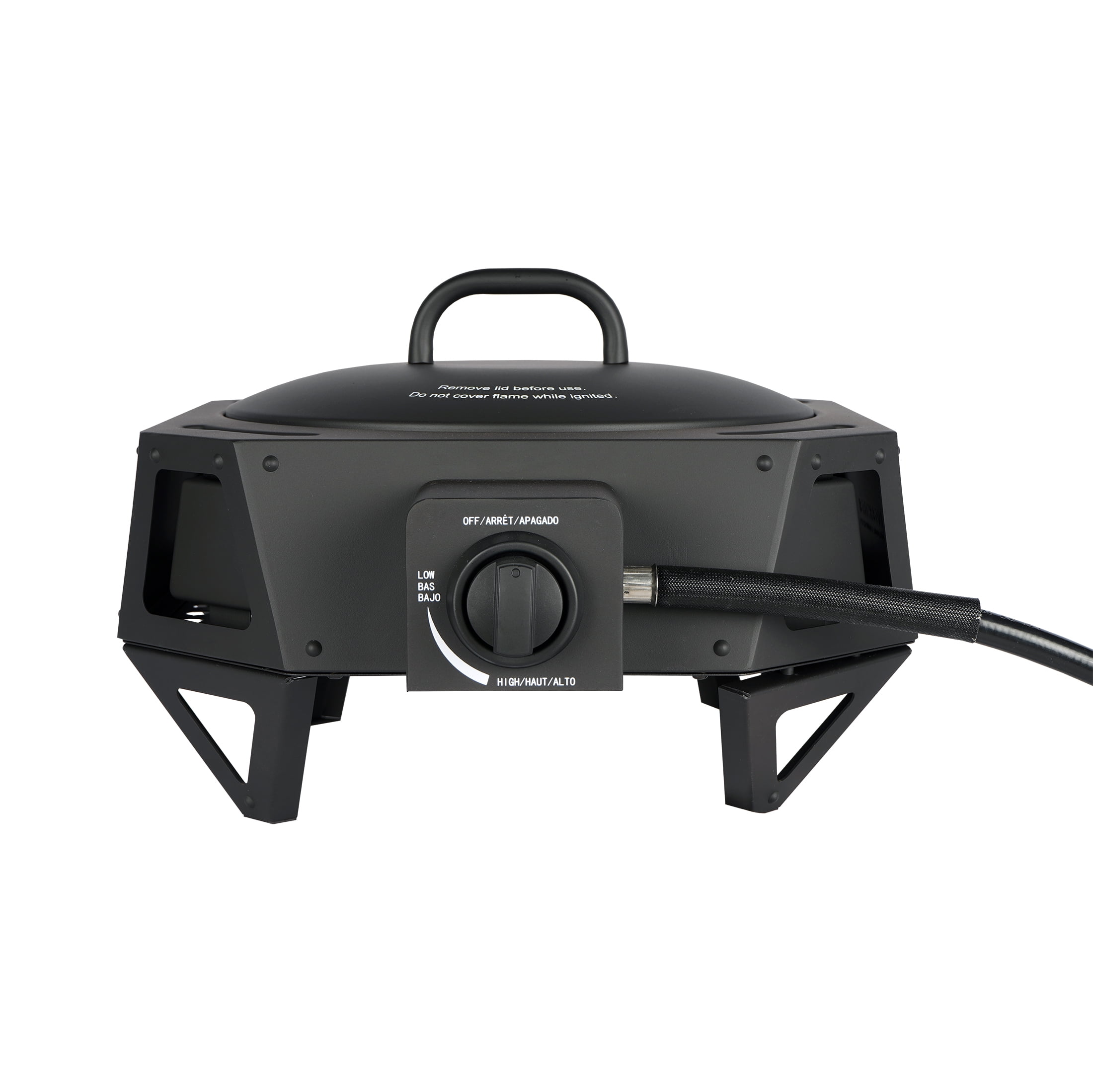 Ozark Trail 15" 54,000 BTU Propane Black Steel Portable Fire Pit with Locking Lid - Image 17