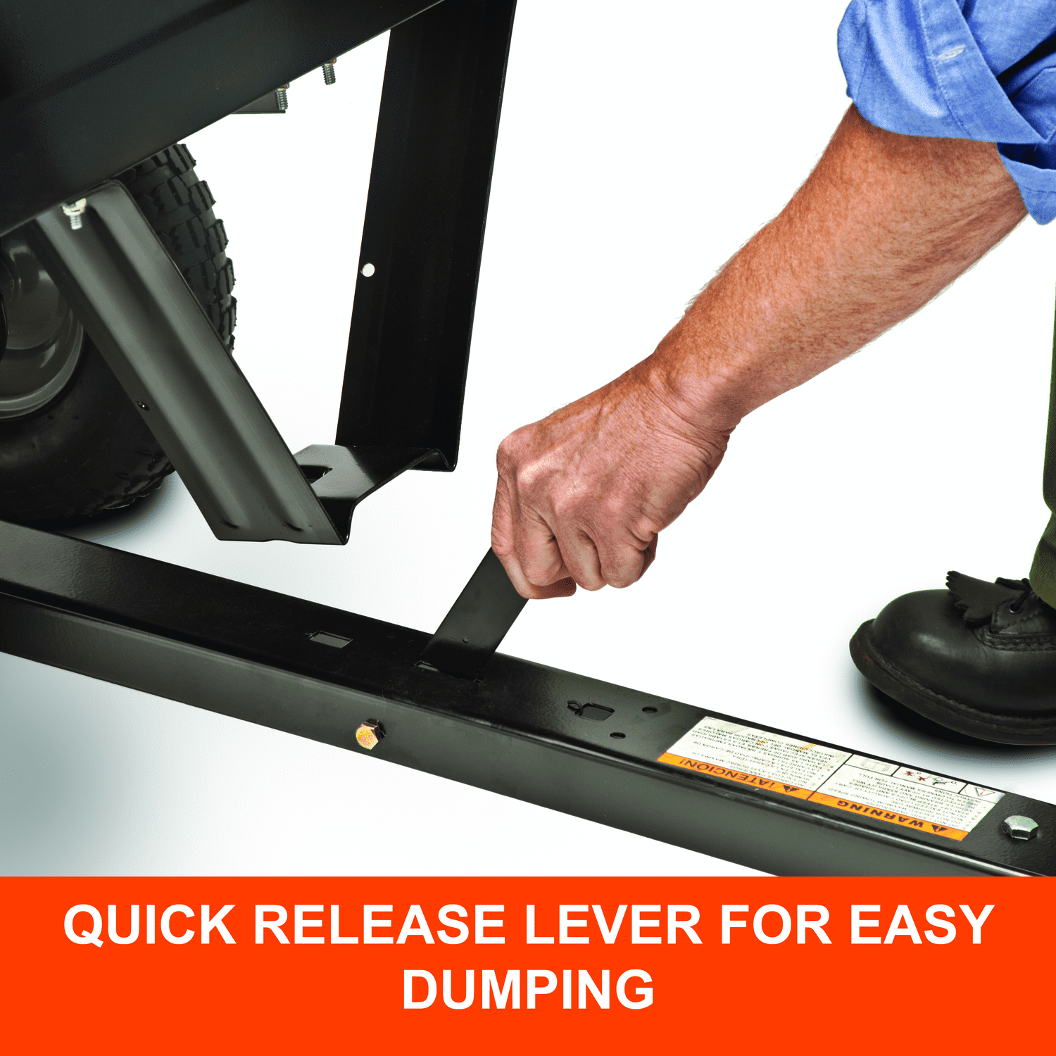 Agri-Fab Inc. 350 lb Steel Tow Behind Lawn and Garden Cart Model # 45-0303 - Image 8