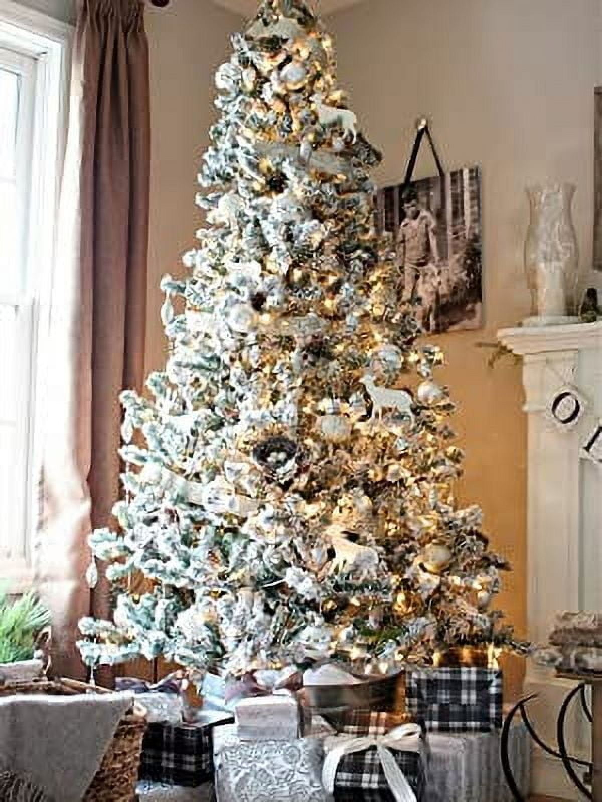 Perfect Holiday 4ft Snow Flocked Artificial Christmas Tree - Image 5