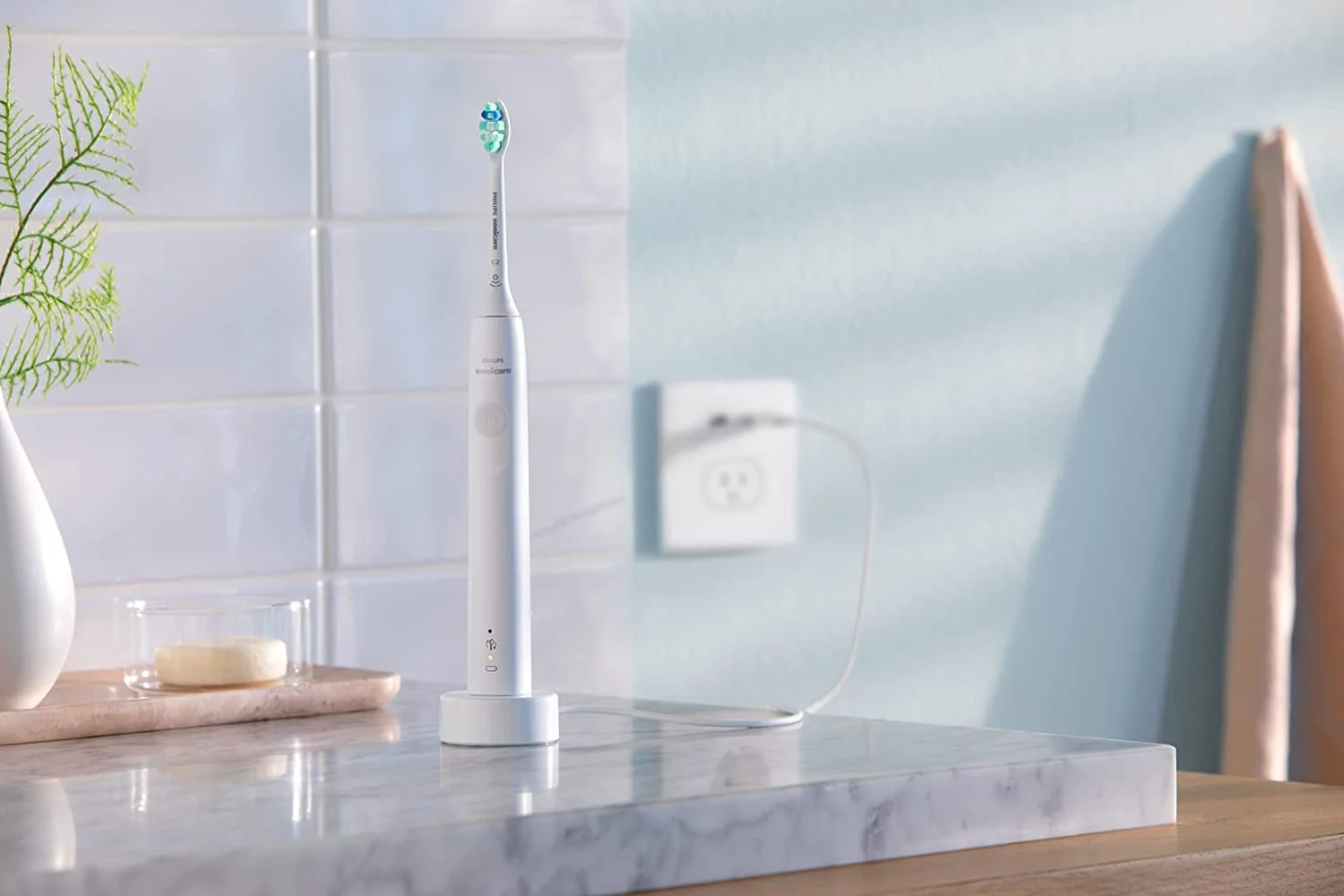 Philips Sonicare 4100 Power Toothbrush, Rechargeable Electric Toothbrush with Pressure Sensor, White HX3681/23 - Image 9