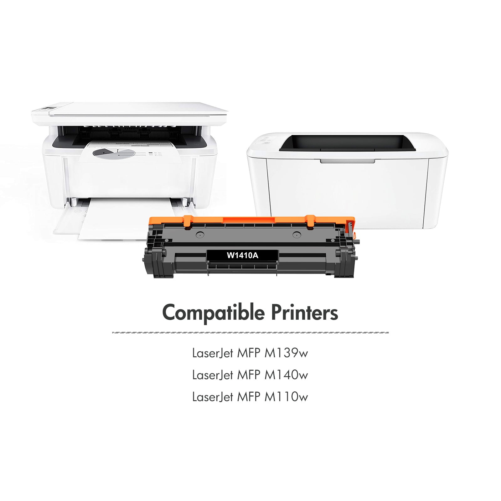 141A Toner Cartridge Black (With Chip) Compatible for HP 141A W1410A for HP LaserJet MFP M140w M139w M110w Printer High Yield Ink (2 Packs) - Image 4