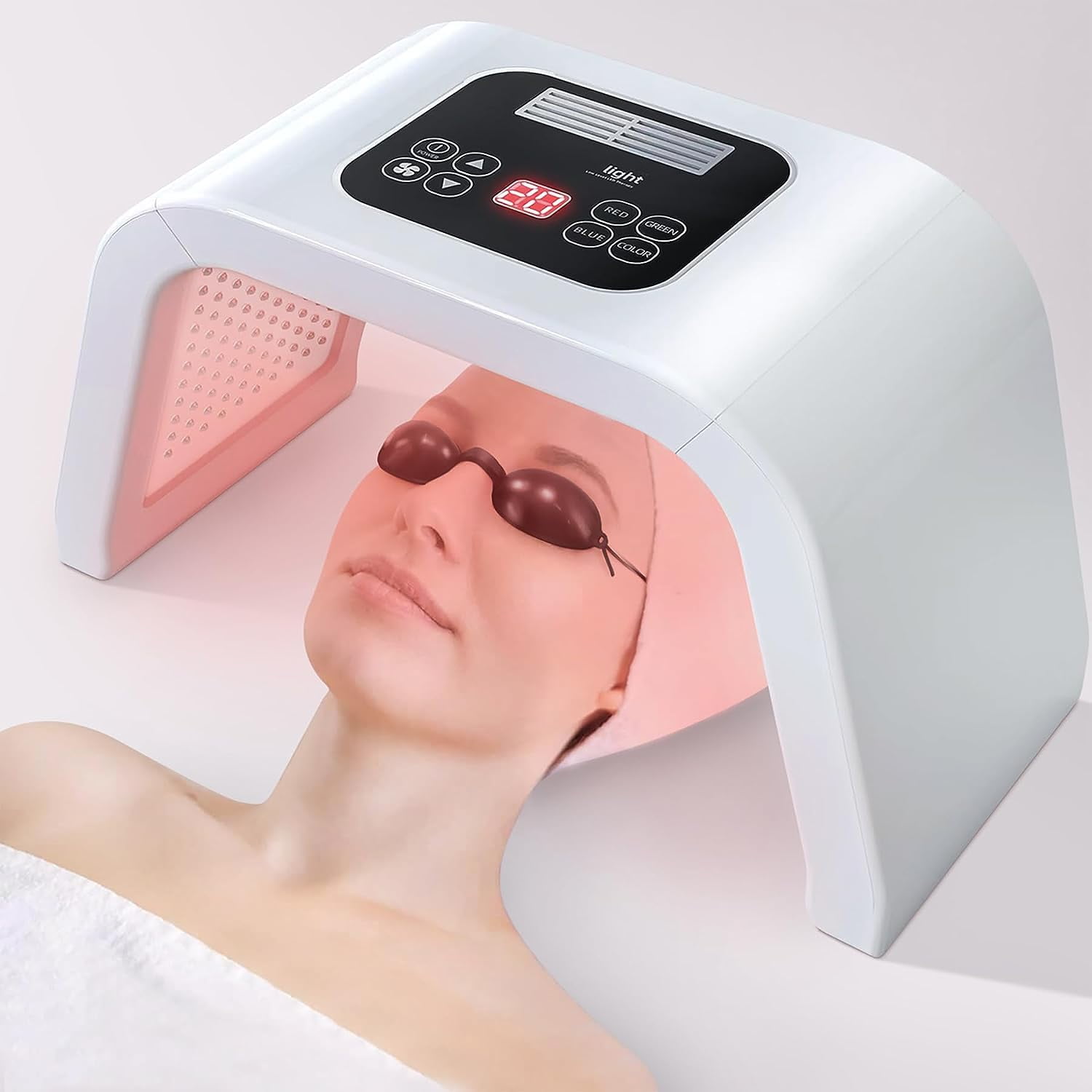 Petyoung Light Therapy Beauty Machine,Red Light Therapy for Face,7 in 1 Color LED Face Mask Facial Body Beauty Equipment for Skincare at Home - Image 6
