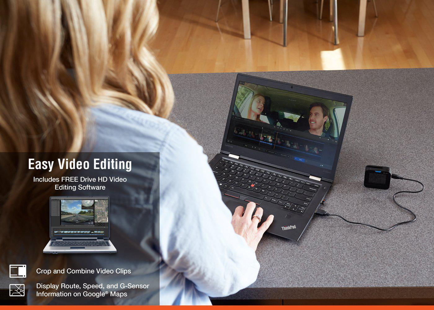 Cobra DASH 2216D Dual-View Dash Camera | 1296P Resolution | Front and Rear Cameras - Image 8