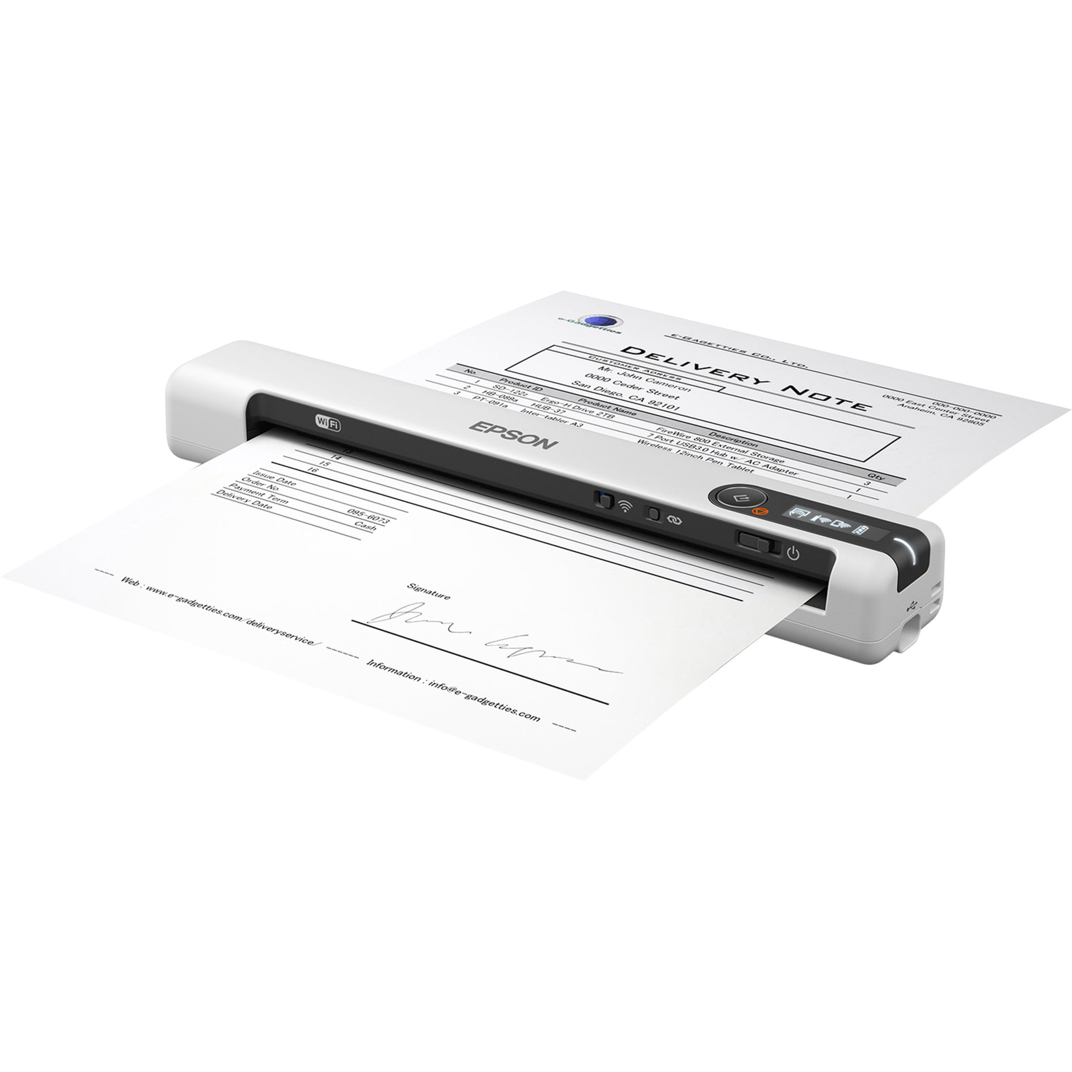 Epson DS-80W Wireless Portable Sheetfed Scanner - Image 8