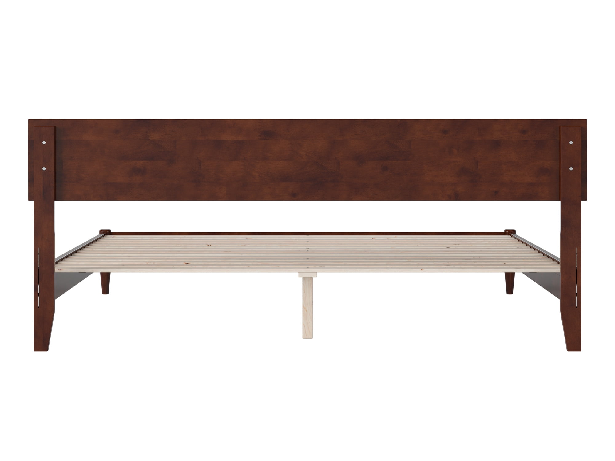 AFI Aria King Modern Solid Wood Low Profile Platform Bed, Walnut - Image 5