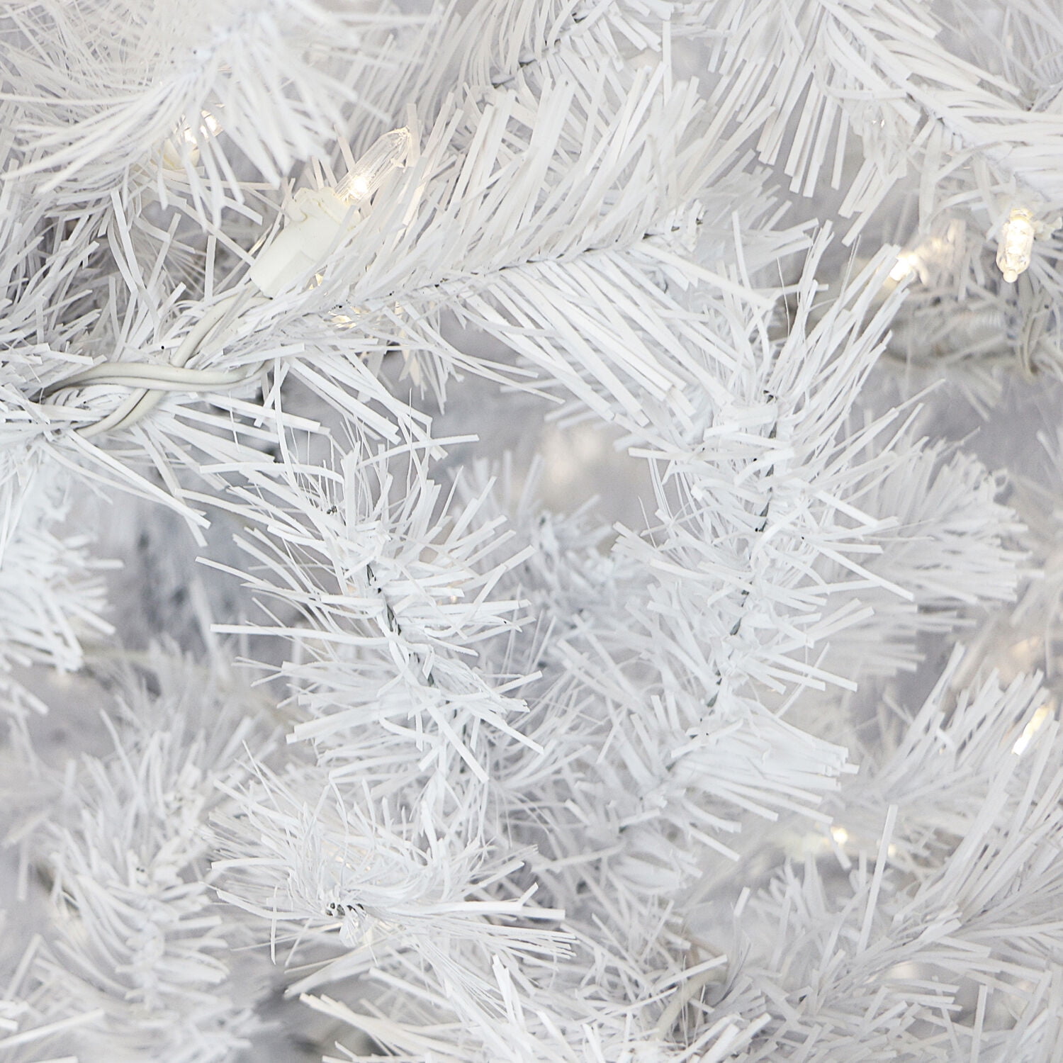 Fraser Hill Farm Prelit 450 Clear LED Lights White Snowman Christmas Tree, 7.5' - Image 3