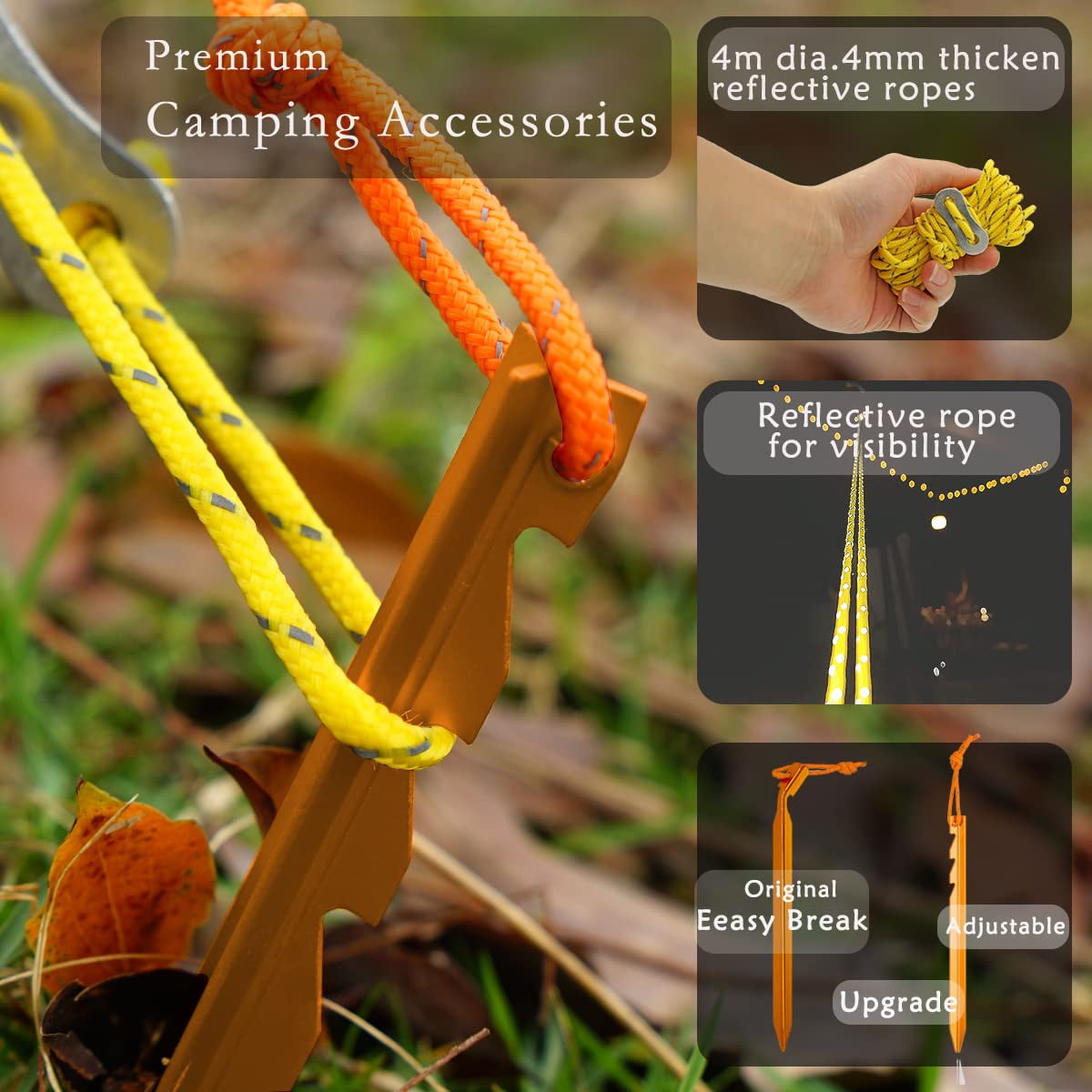 15x15ft Large Camping Tarp Tent Rain Fly Tarpaulin Shelter for Bushcraft Backpacking Outdoor Survival - Image 4