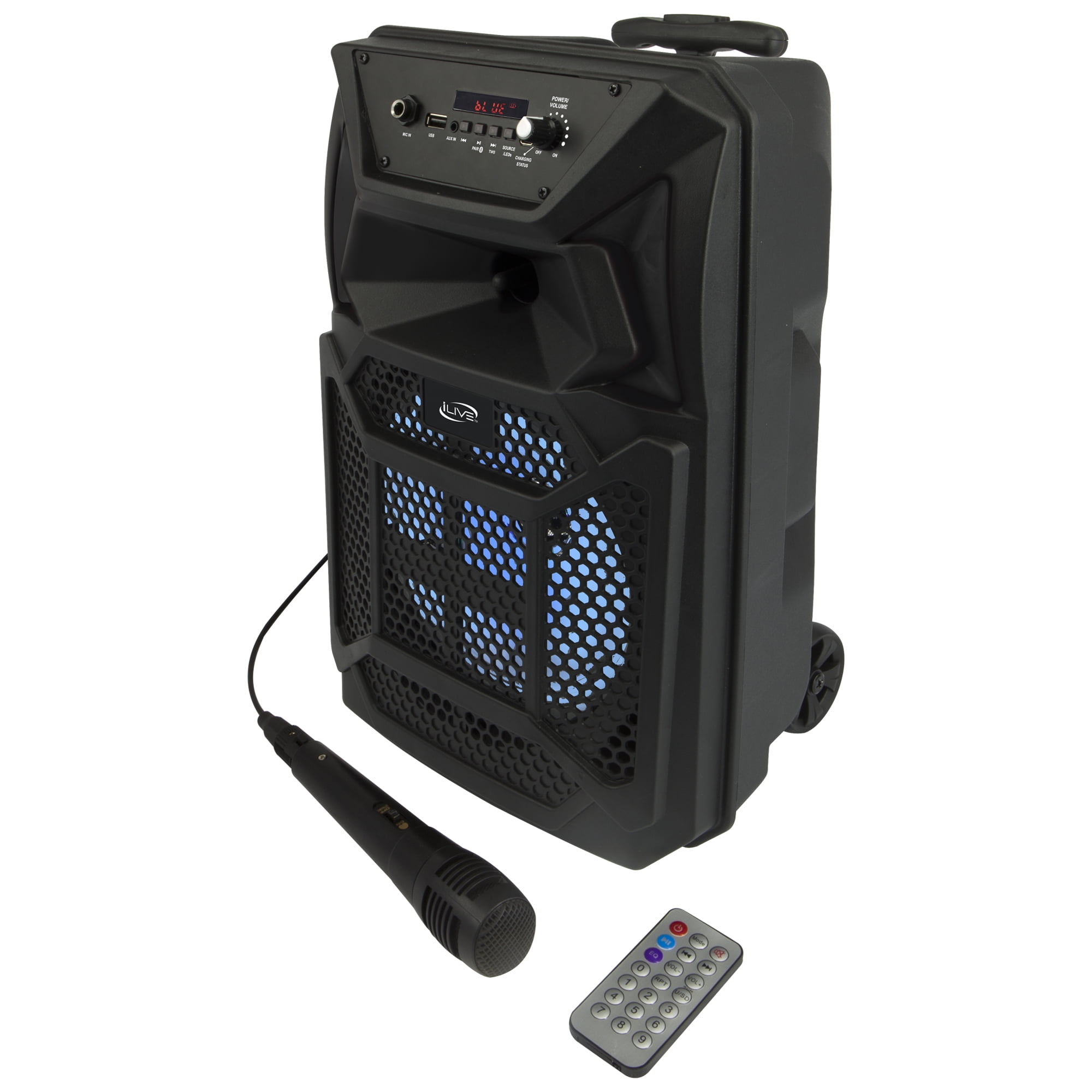 iLive v5.0 Bluetooth Wireless Tailgate Party Speaker, ISB352B, Black - Image 5
