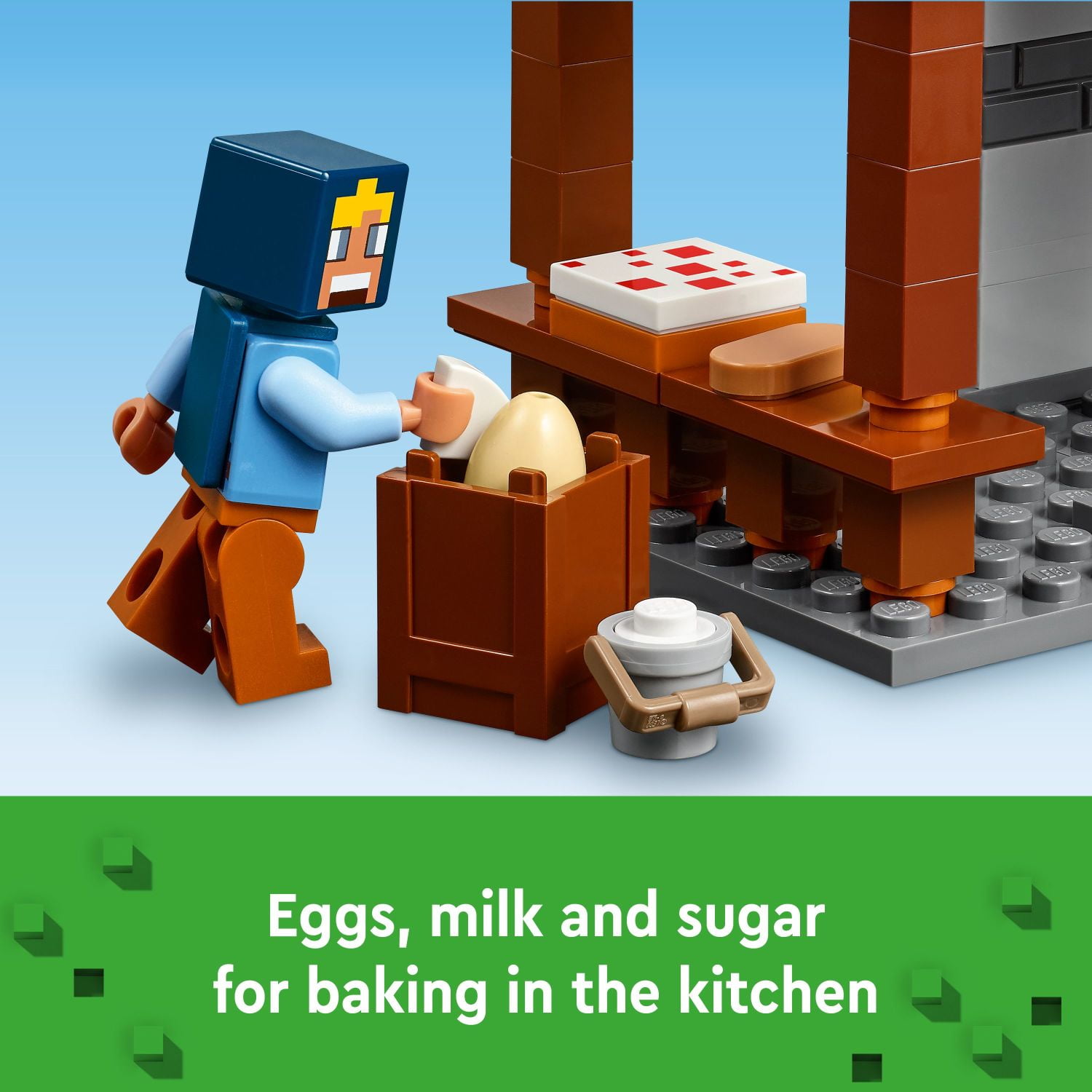 LEGO Minecraft The Windmill Farm Video Game Toy, Farm Building Set with Minecraft Minifigures and Equipment, Zombie Themed Birthday Gift for Kids, Minecraft Toy for Boys and Girls Ages 8 and Up, 21262 - Image 8