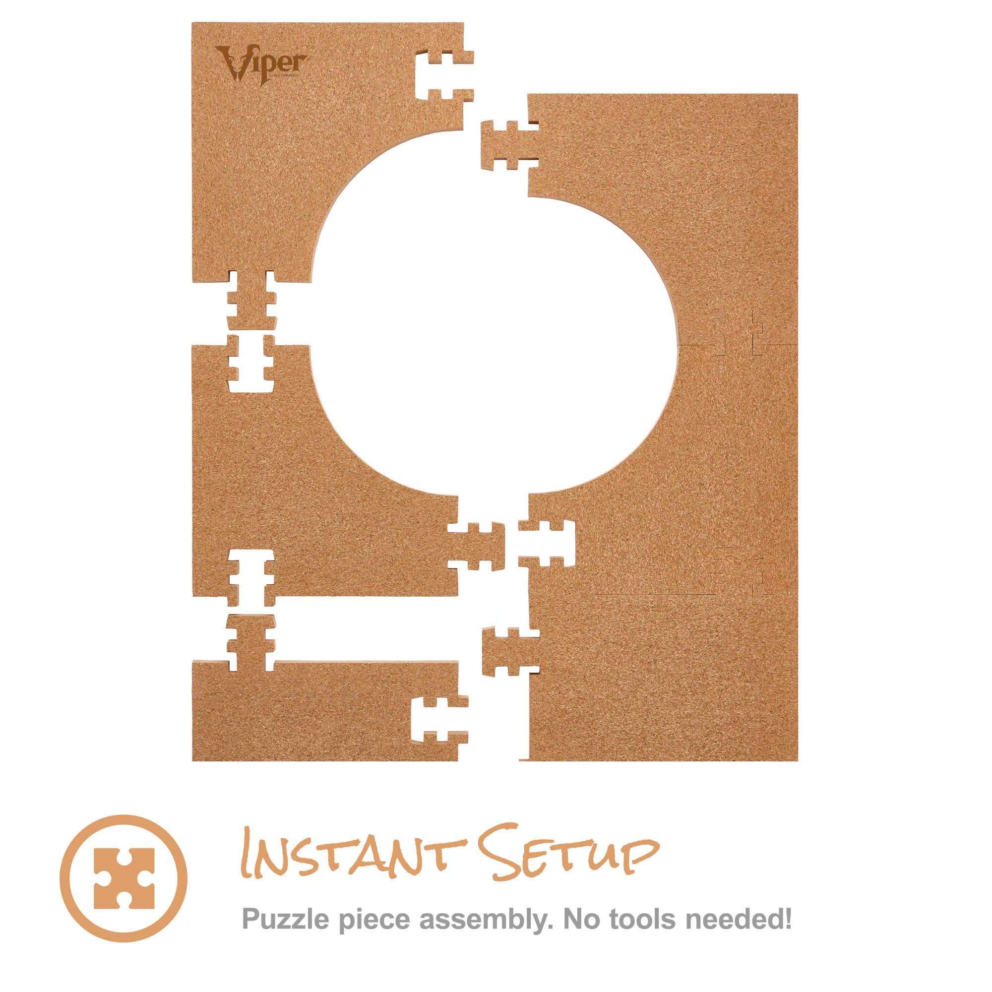 Viper Defender III Foam Cork Dartboard Backboard 28" - Image 4