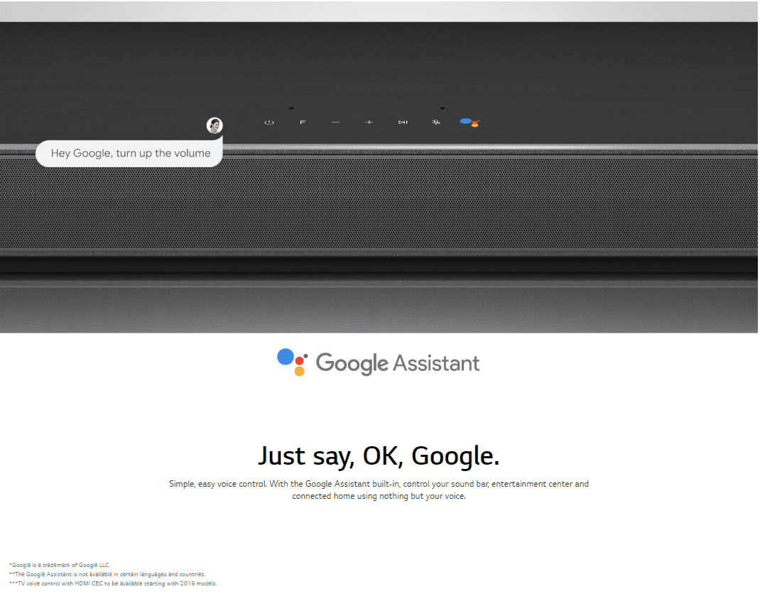 LG 5.1.2 Channel High Res Audio Soundbar with Dolby Atmos® and Goolge Assitant Built-In - SN9YG - Image 14