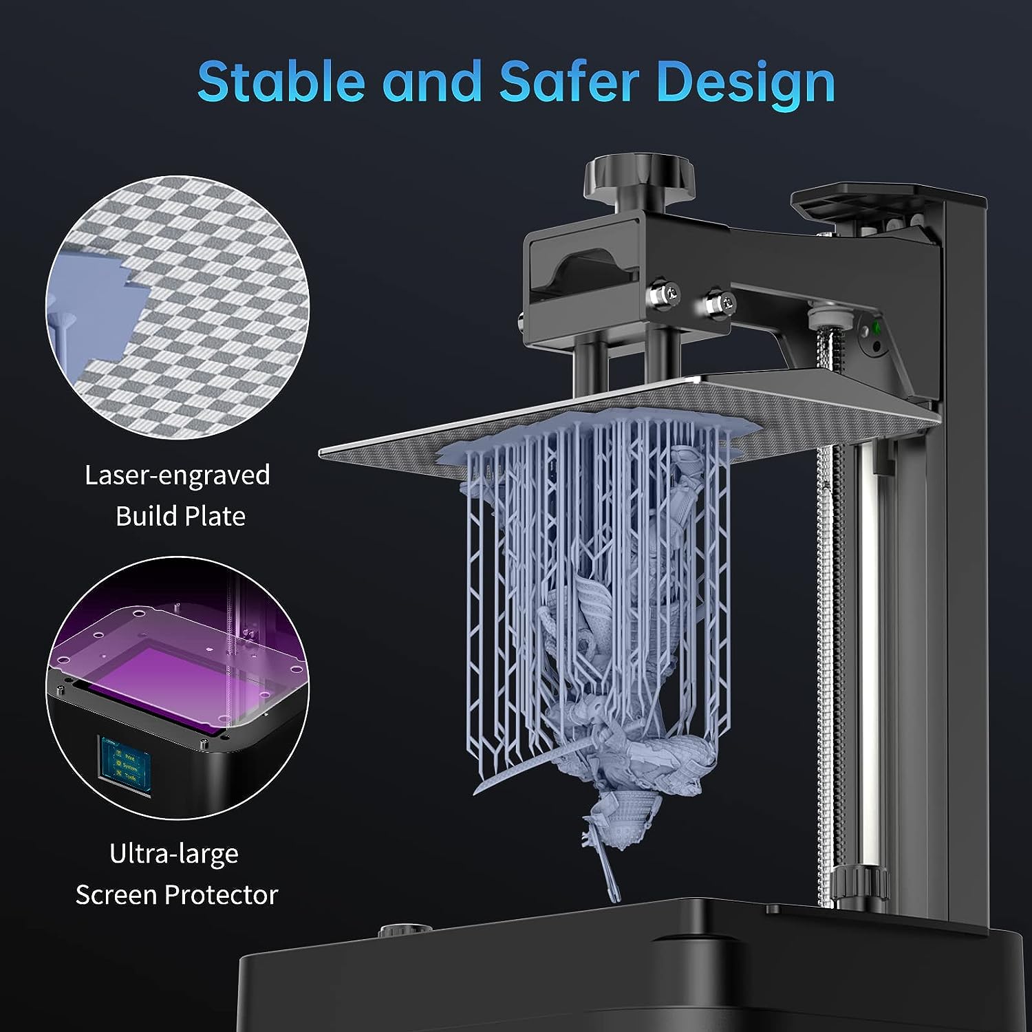 ANYCUBIC Photon Mono 2 LCD 4K Resin 3D Printer + 5 KG UV Resin (Random Send) - Image 5