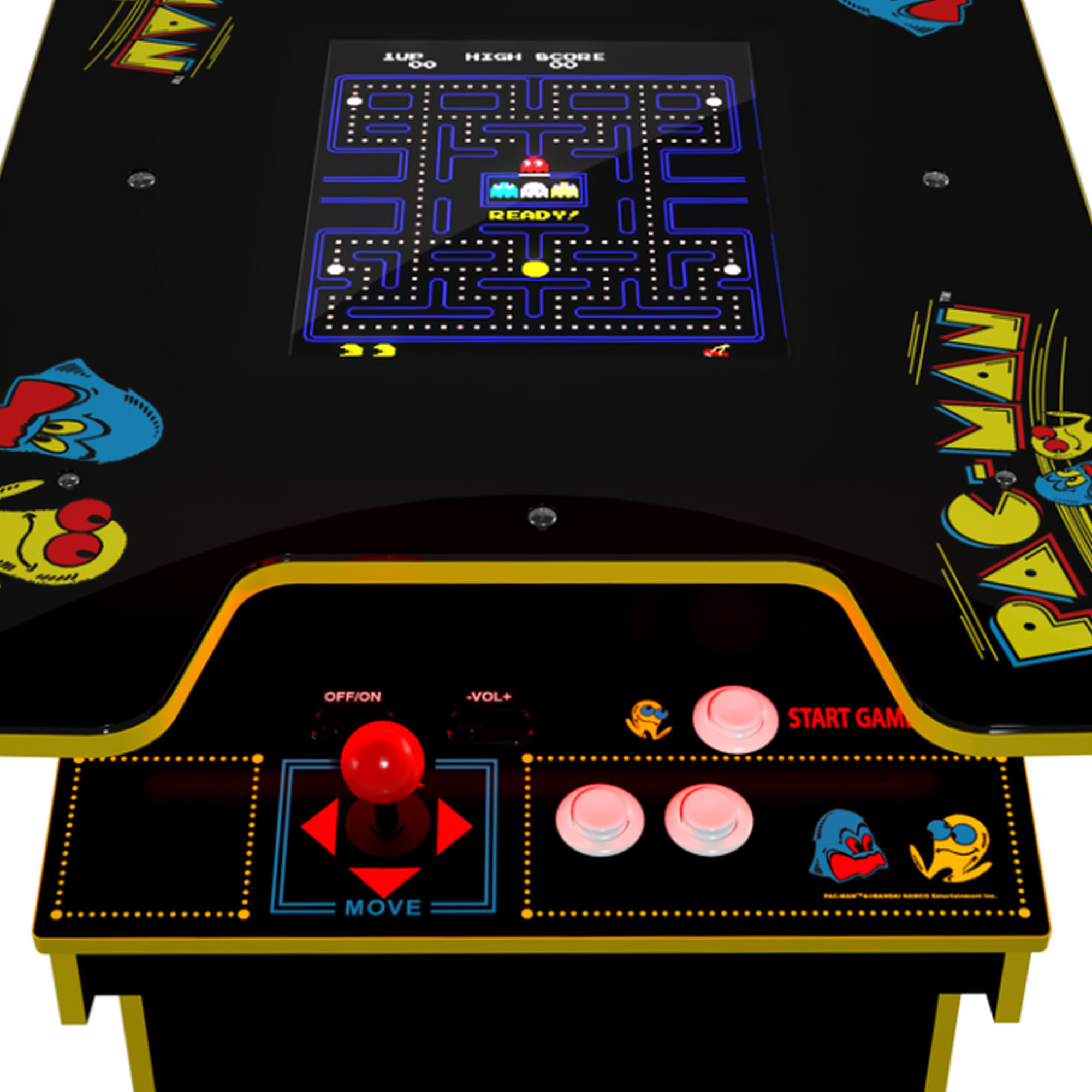 Arcade1UP - Pac-Man Head-to-head (H2H), 12 Games in 1, Gaming Table w-Lit Deck - Image 9