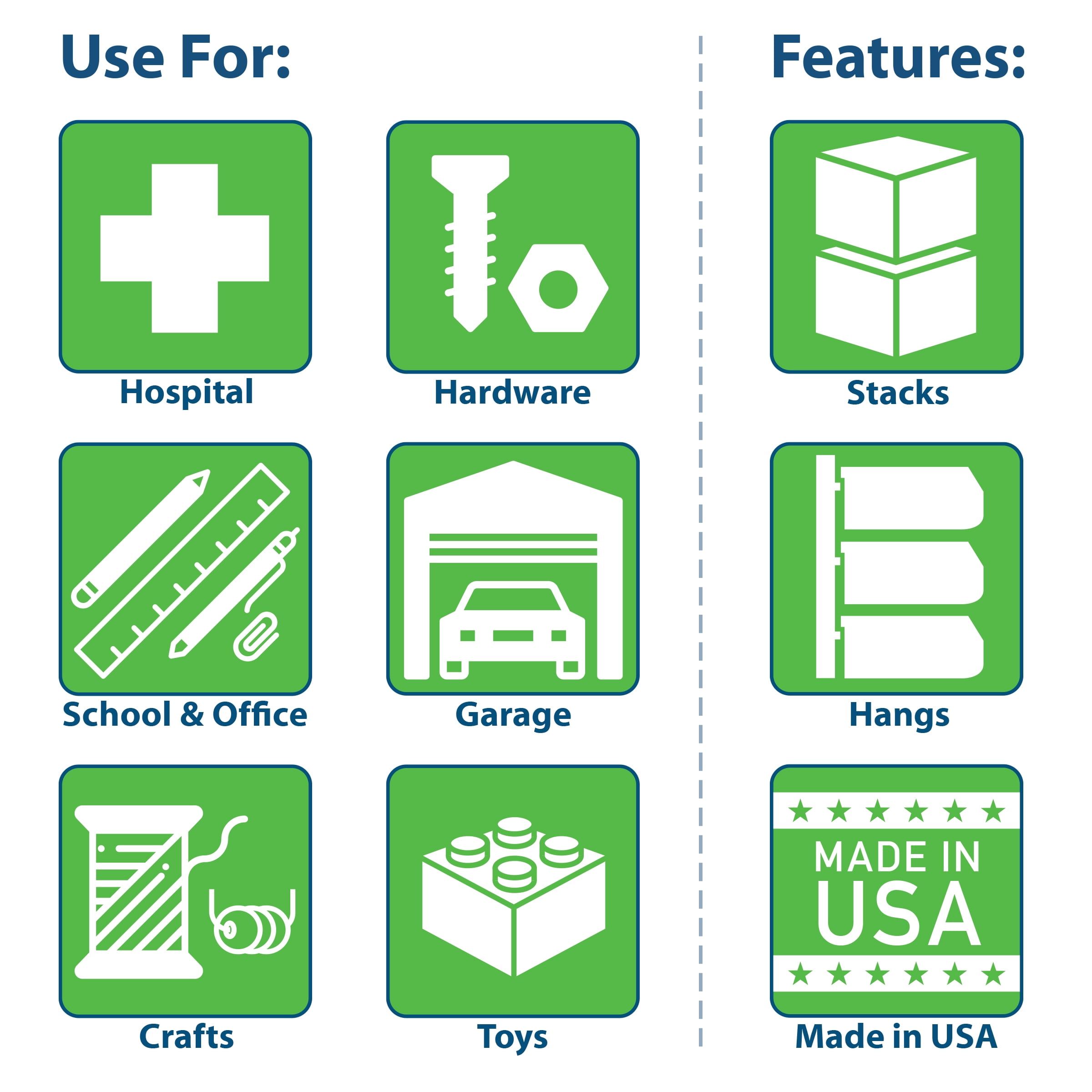 Akro-Mils Stackable Storage Bins, AkroBins Stacking Organizer, 15"x8"x7", Red, 12-Pack - Image 5