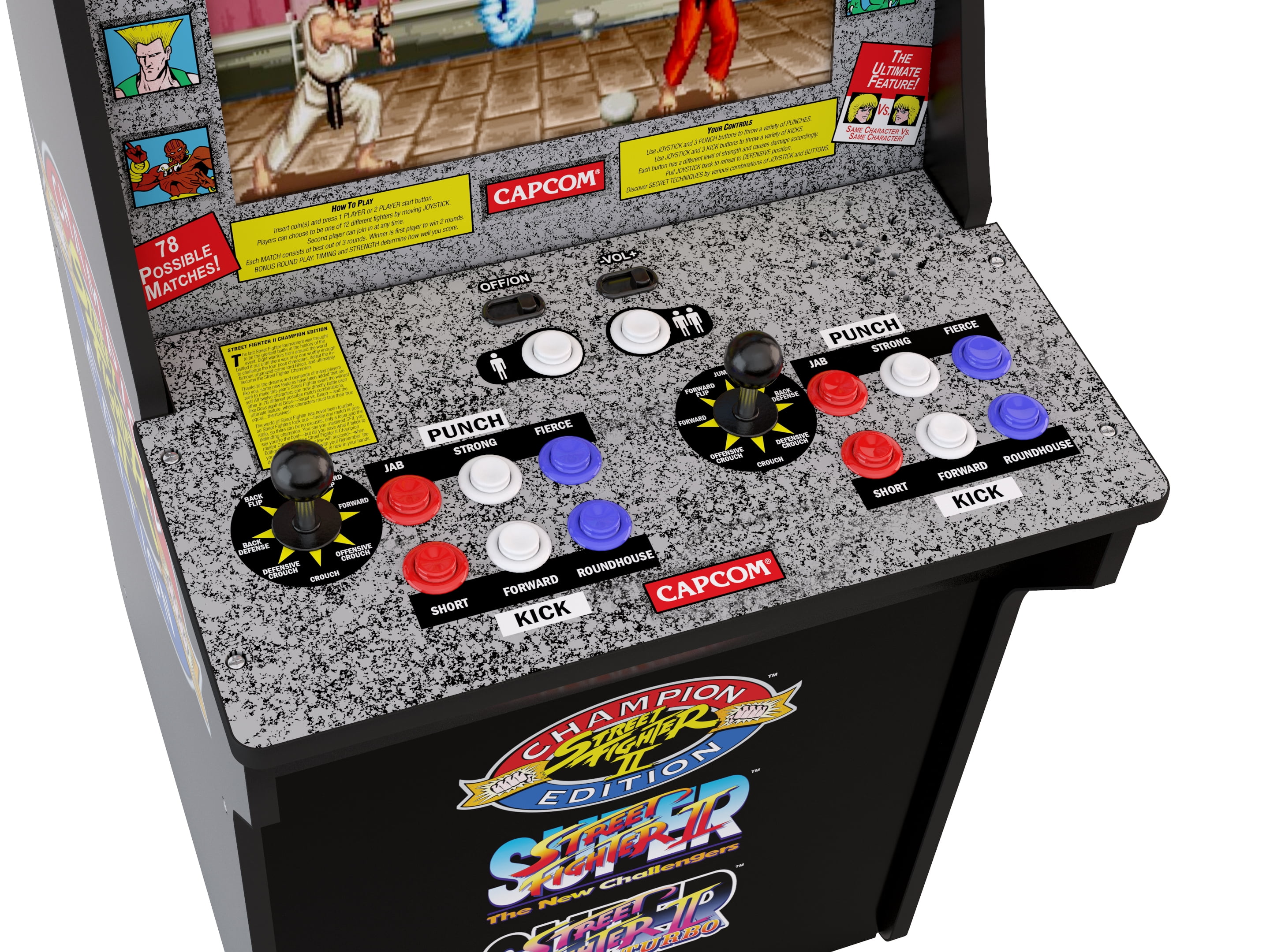 Arcade1UP Street Fighter 2 Arcade Machine, 4 ft - Image 9
