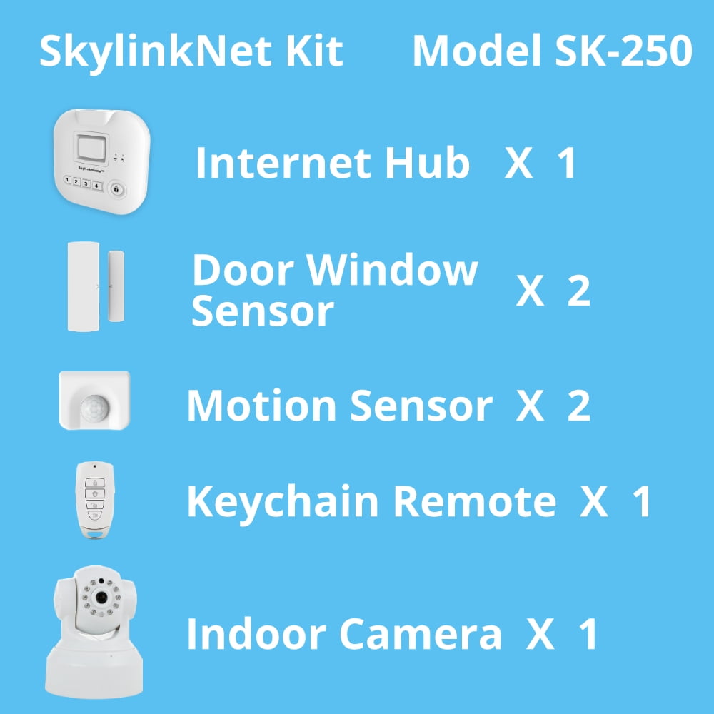 Skylink SK-250 Alarm Camera Deluxe Connected Wireless Security Home Automation System, iOS IPhone Android Smartphone, and Echo Alexa Compatible - Image 2