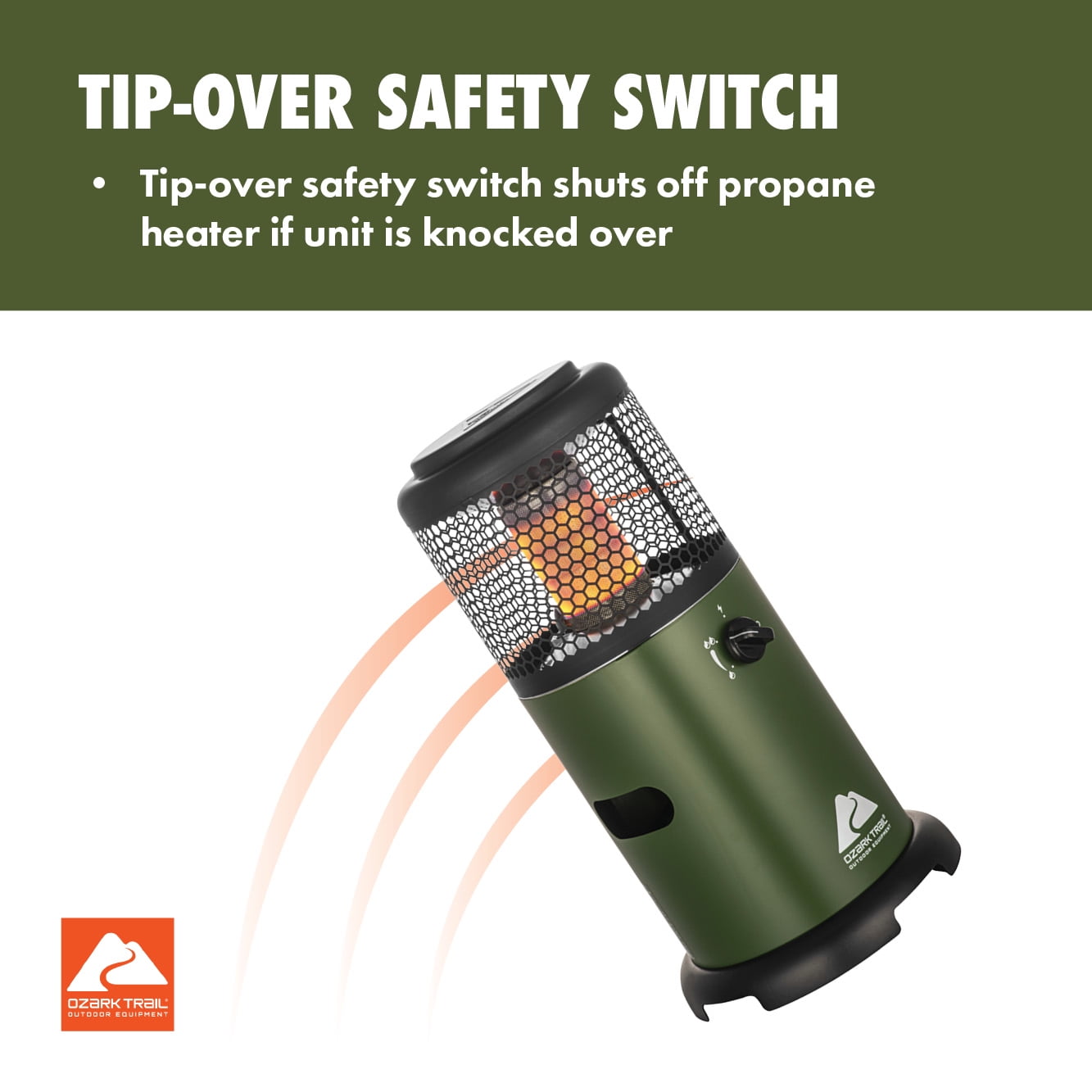 Ozark Trail 360° Propane Portable Indoor/Outdoor Heater, Green - Image 17