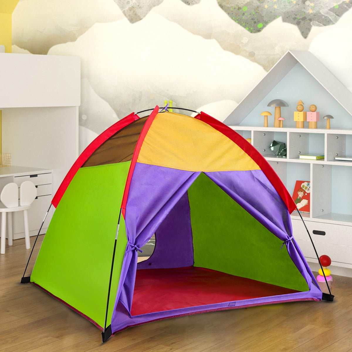 Kids Play Tent Puppet Playhouse Pop Up For Children - Image 2
