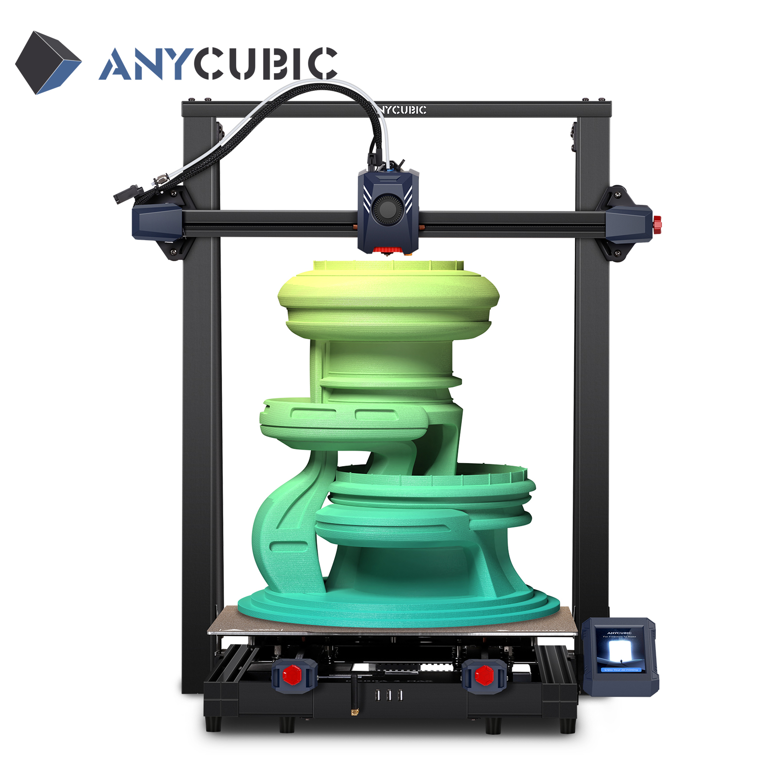 ANYCUBIC Kobra 2 Max, .4.3'' Screen Smart Easy Use Vibration Compensation 3D Printer, Large Printing Volume 88L 420*420*500mm - Image 4