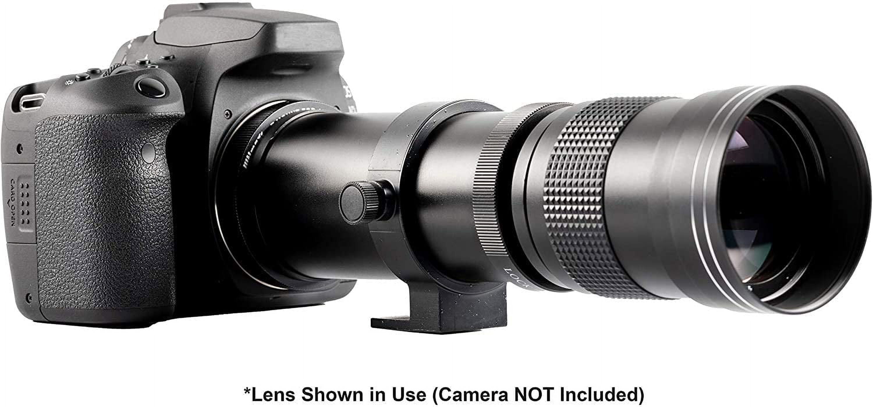 Ultimaxx 420-800mm (w/Converter 840-1600mm) f/8.3-16 HD Manual Telephoto Zoom T-Mount Lens Kit for Canon EOS 9000D 800D 760D 750D 700D 1300D 1200D T100, 4000D, 3000D, 2000D, 1500D DSLR Cameras - Image 7