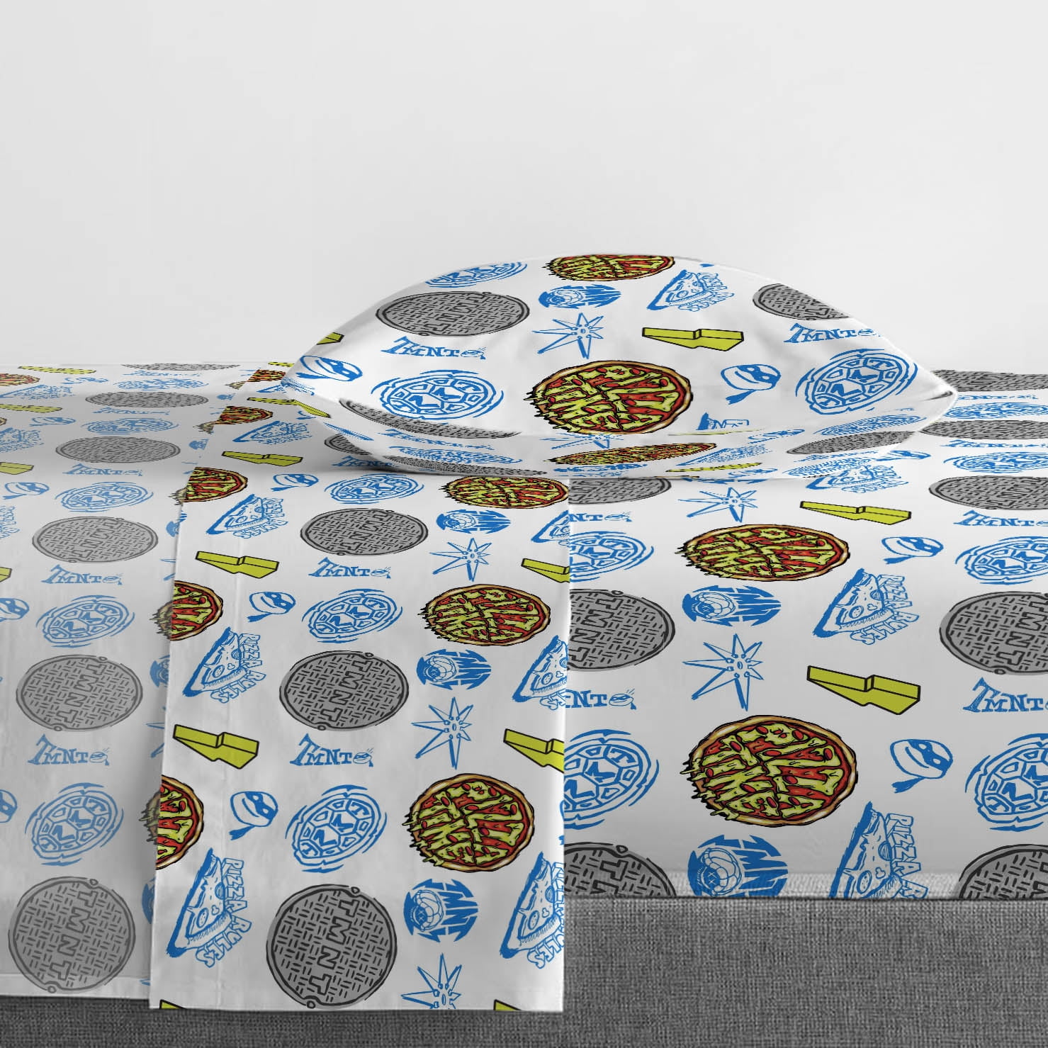 Paramount Nickelodeon TMNT Mini Mutants 5 Piece Twin Bed Set with Sham, 100% Micofiber - Image 8