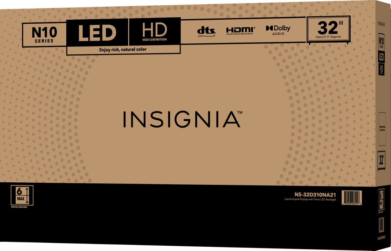 Insignia - 32" Class (31-1/2" Diag.) - LED - 720p - 60Hz - HDTV - Image 3