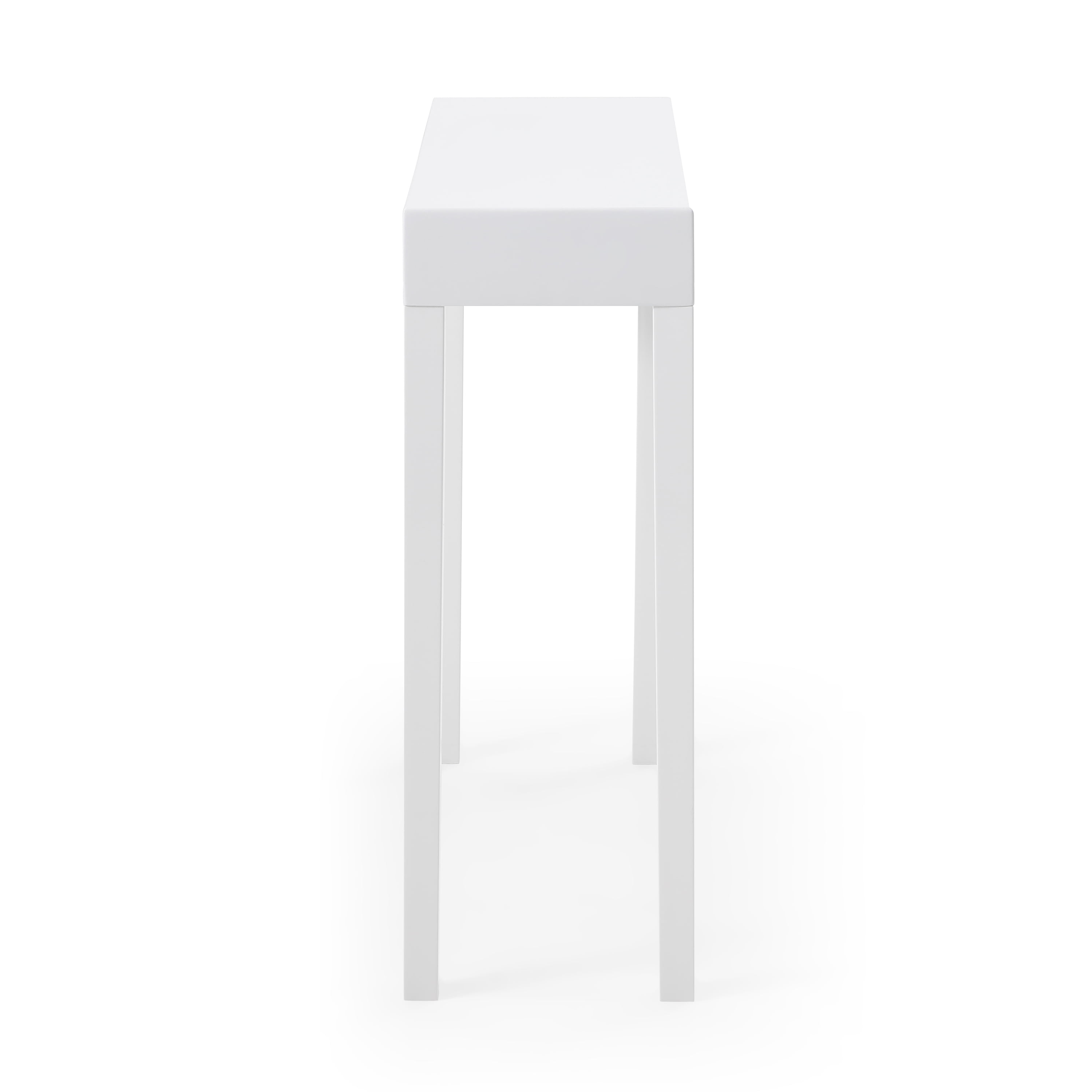 AC Pacific Amy Wood Console Table, White - Image 4