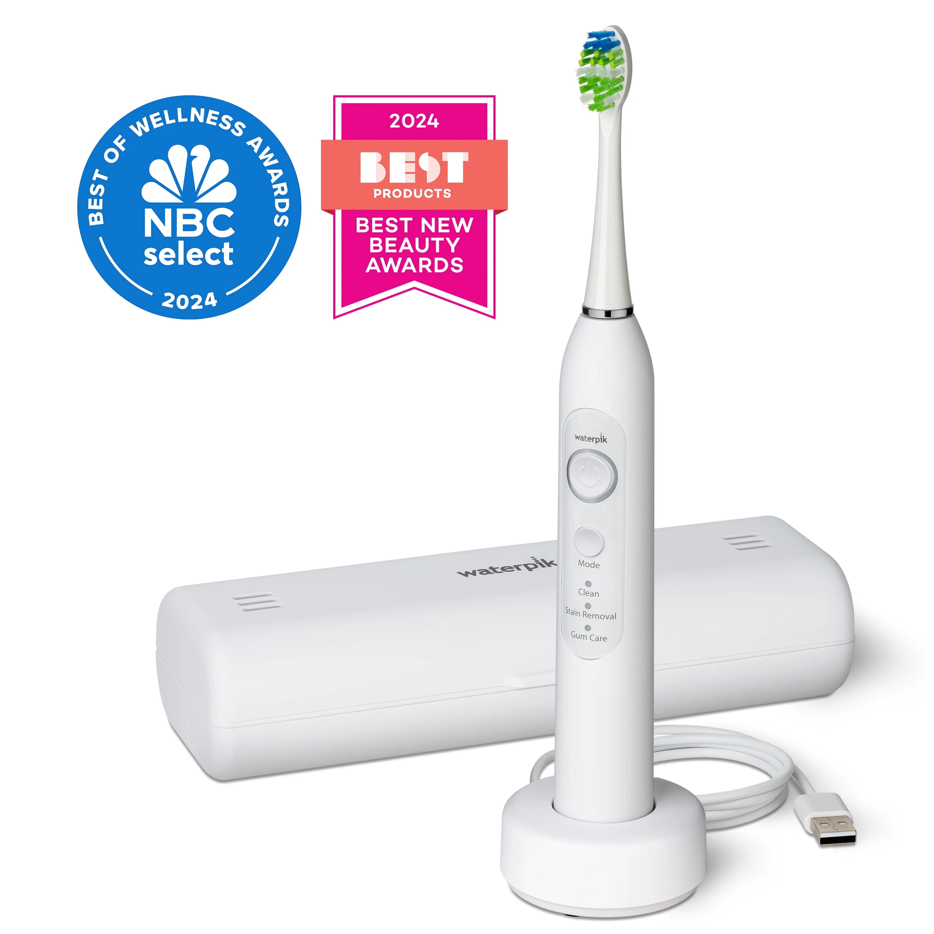 Waterpik Sensonic Sonic Electric Toothbrush, White STW-03 (Packaging May Vary) - Image 9